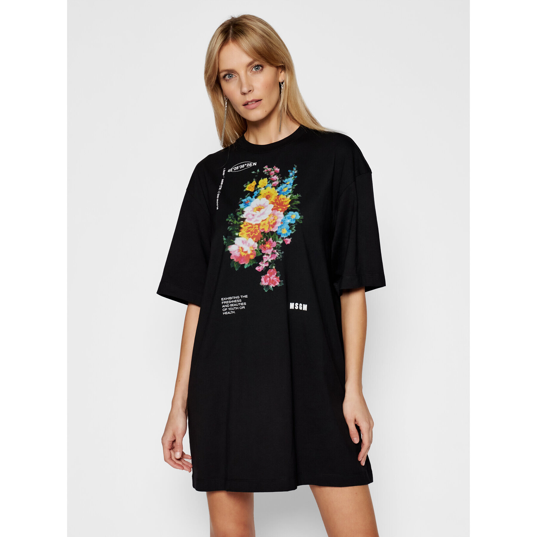 MSGM Ежедневна рокля 3041MDA69 21729 Черен Regular Fit - Pepit.bg