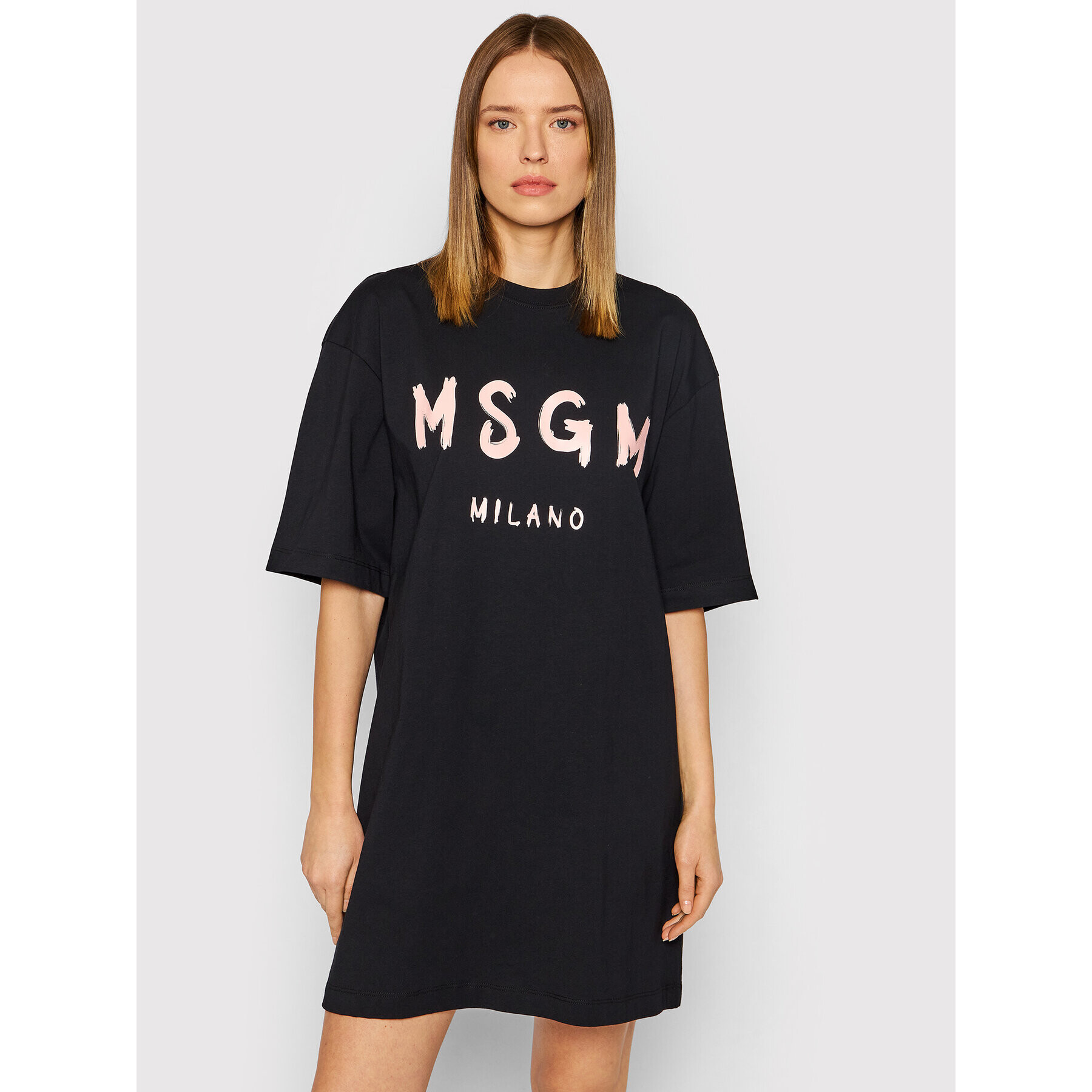 MSGM Ежедневна рокля 3241MDA510 227298 Черен Relaxed Fit - Pepit.bg