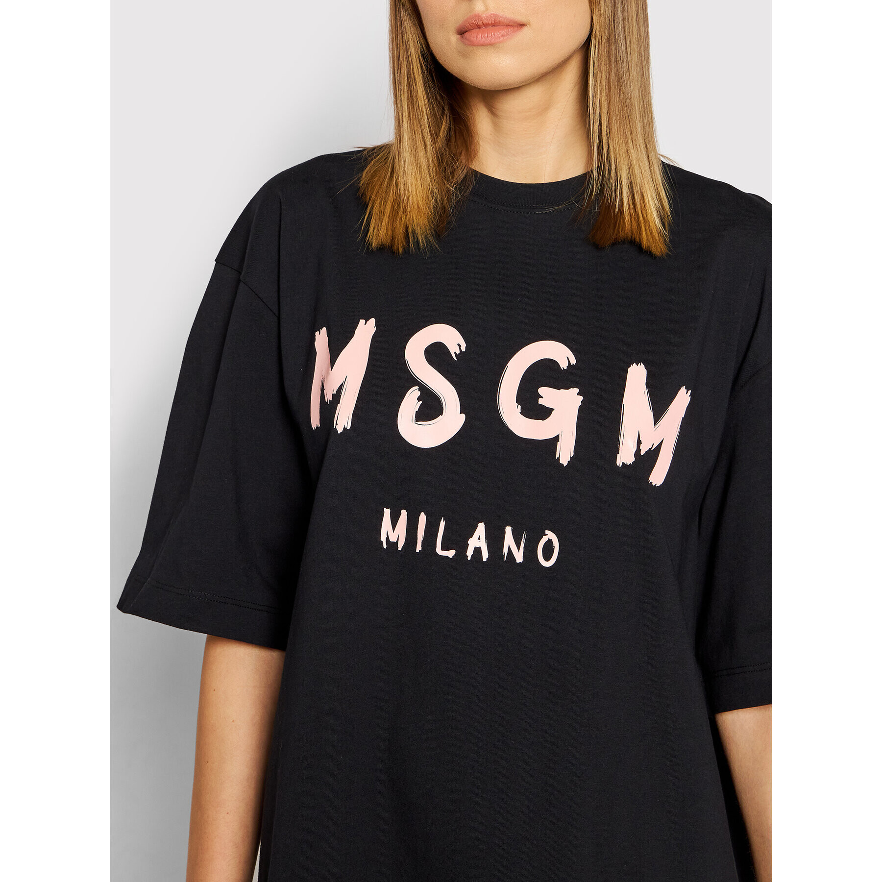 MSGM Ежедневна рокля 3241MDA510 227298 Черен Relaxed Fit - Pepit.bg
