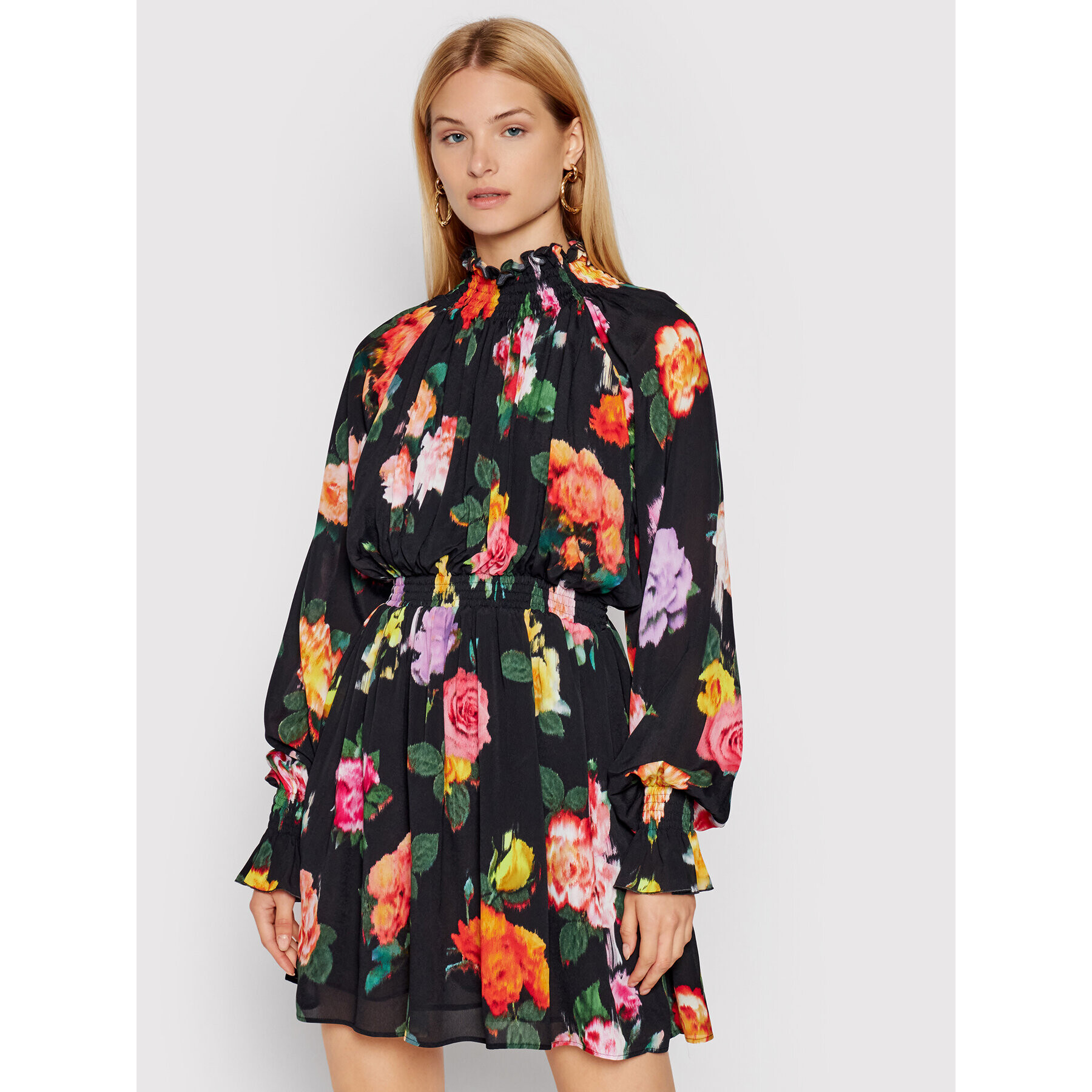 MSGM Коктейлна рокля 3141MDA39 217656 Черен Regular Fit - Pepit.bg