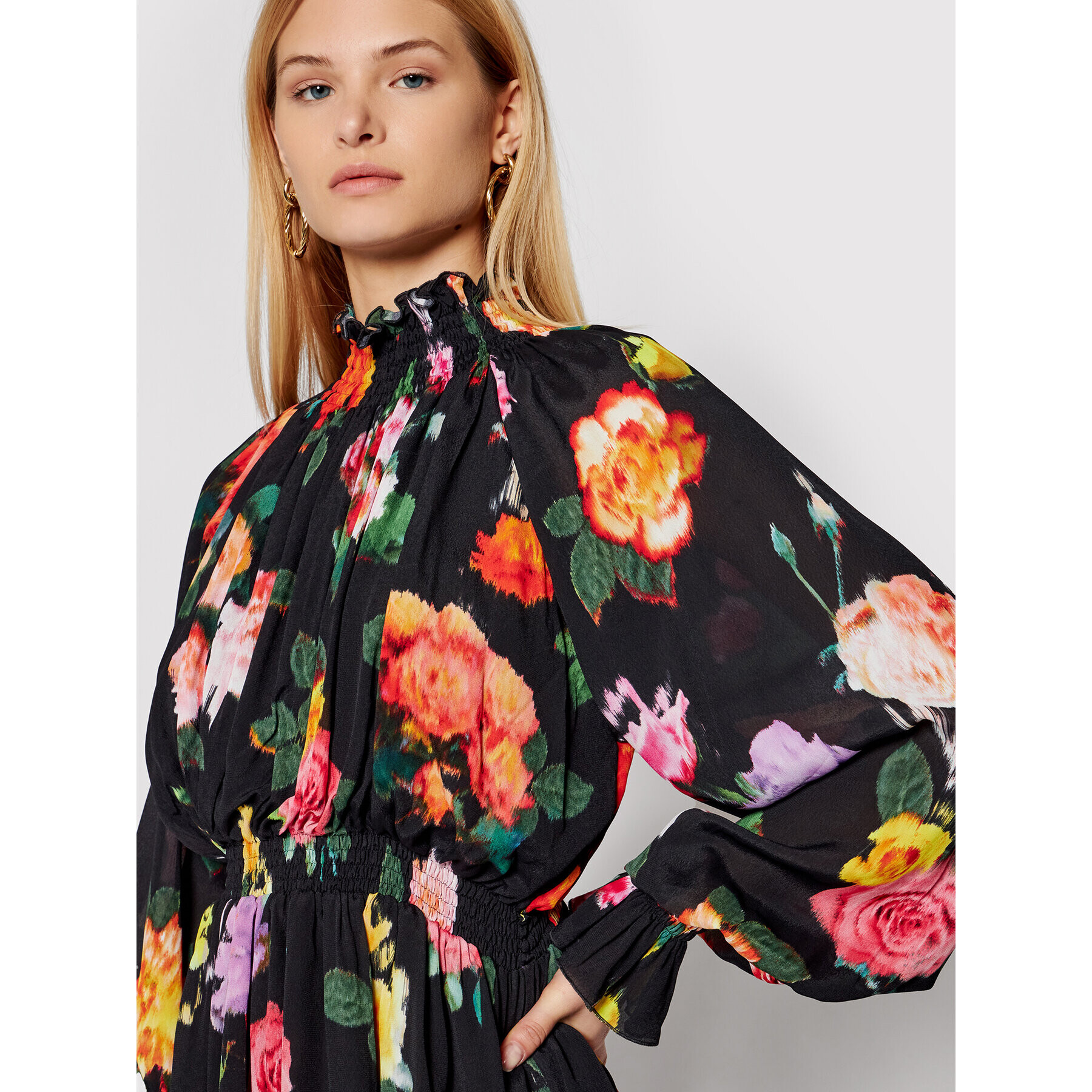 MSGM Коктейлна рокля 3141MDA39 217656 Черен Regular Fit - Pepit.bg