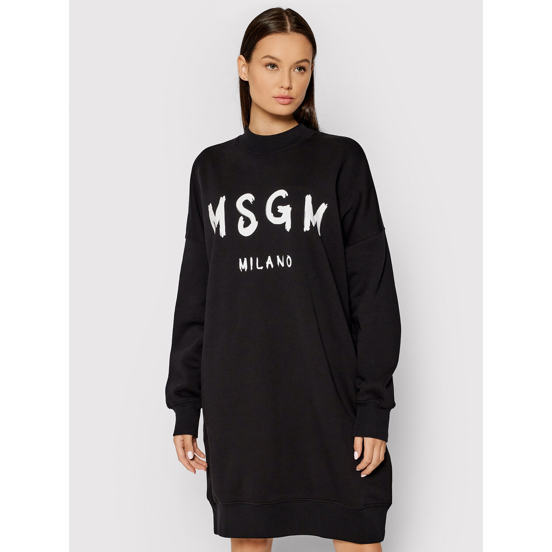 MSGM Плетена рокля 2000MDA511 200001 Черен Oversize - Pepit.bg