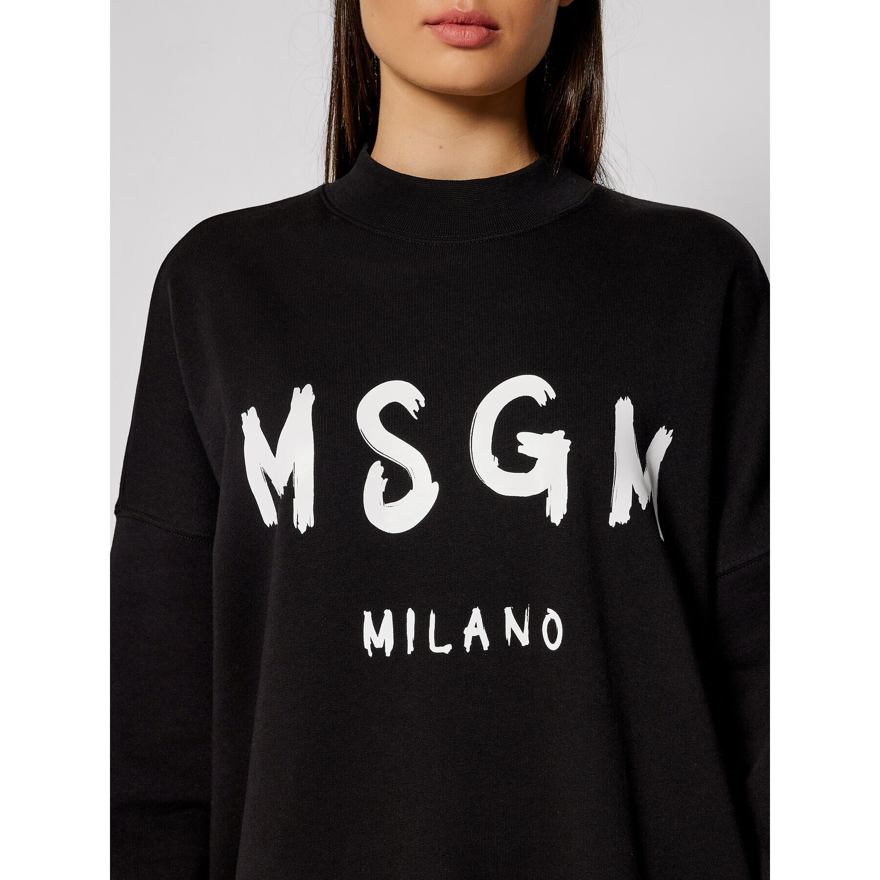 MSGM Плетена рокля 2000MDA511 200001 Черен Oversize - Pepit.bg