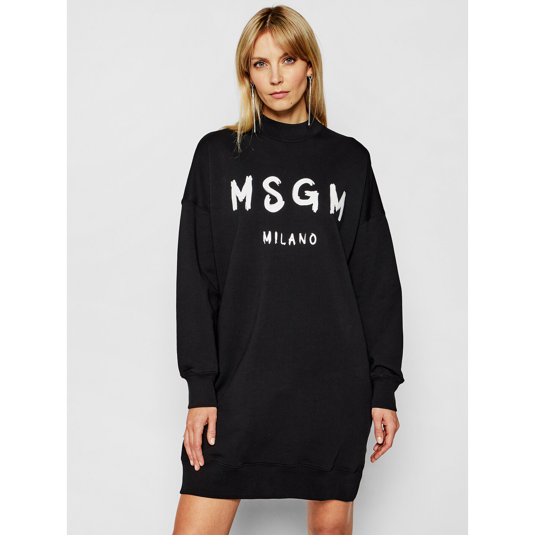 MSGM Плетена рокля 3041MDA67 217299 Черен Regular Fit - Pepit.bg