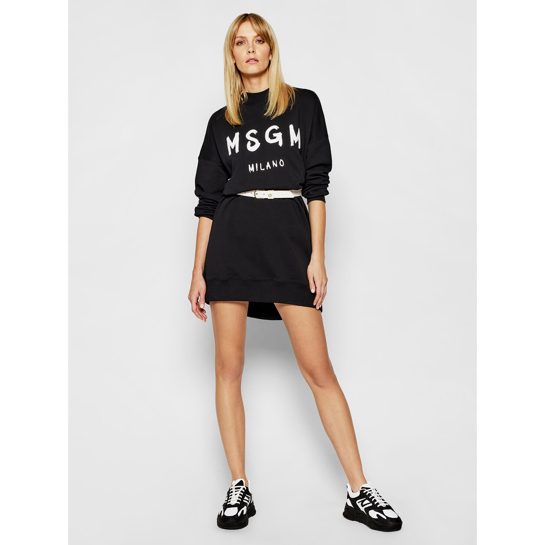 MSGM Плетена рокля 3041MDA67 217299 Черен Regular Fit - Pepit.bg