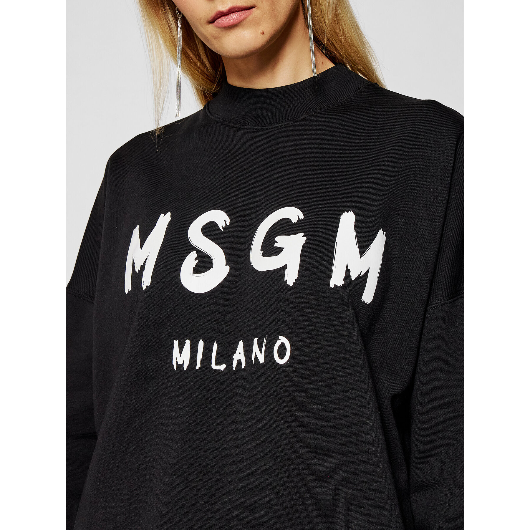 MSGM Плетена рокля 3041MDA67 217299 Черен Regular Fit - Pepit.bg