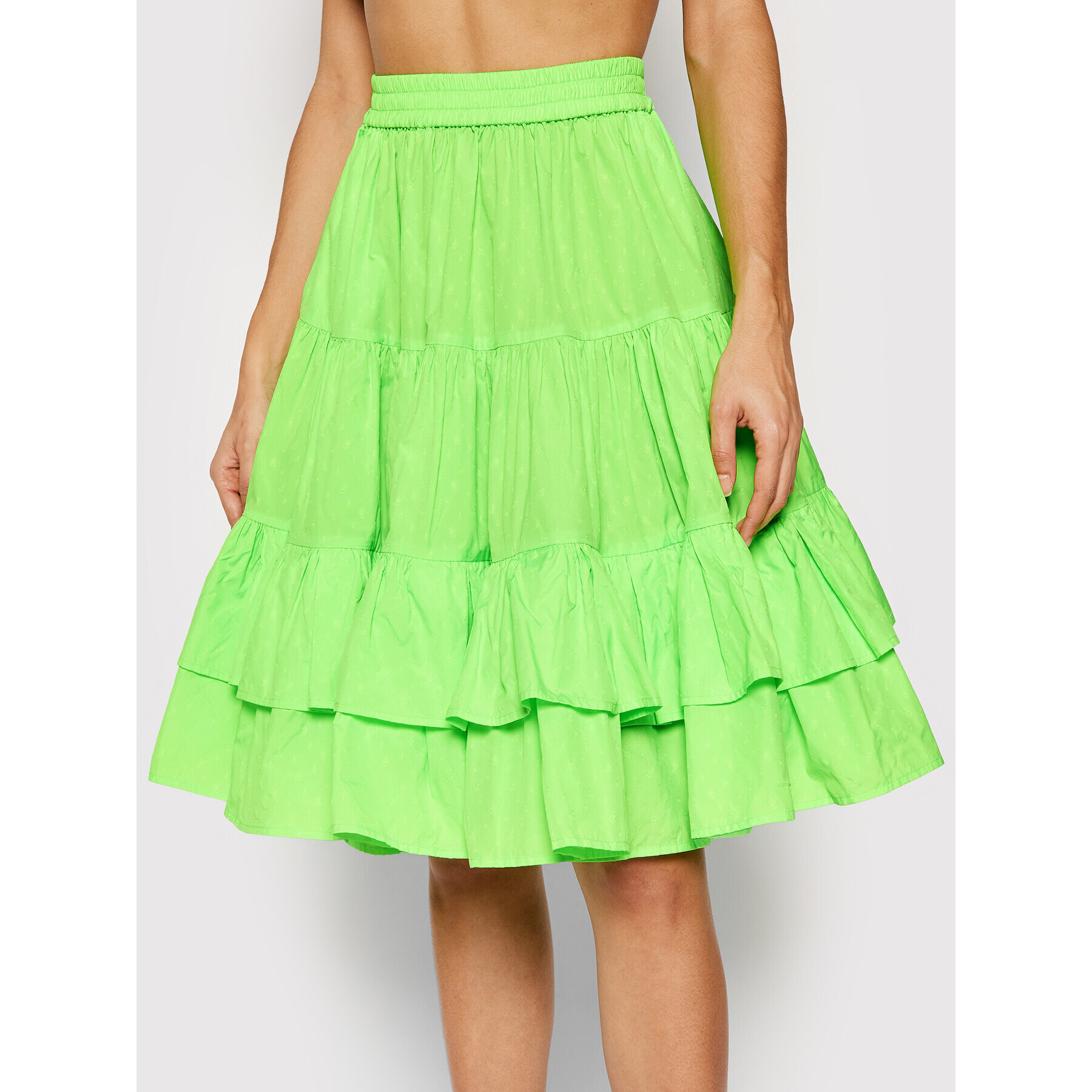 MSGM Пола тип трапец 3241MDD12 227108 Зелен Regular Fit - Pepit.bg