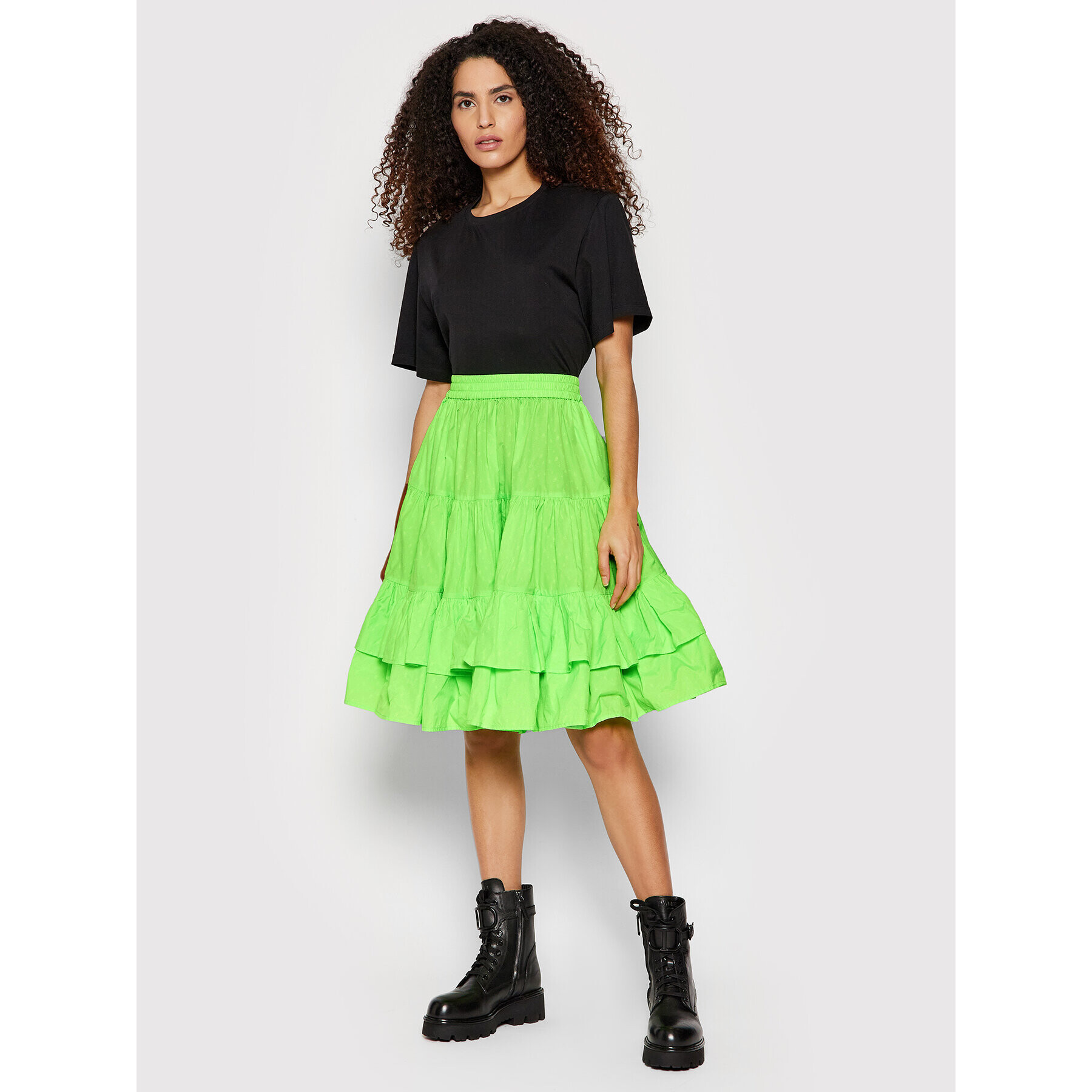 MSGM Пола тип трапец 3241MDD12 227108 Зелен Regular Fit - Pepit.bg