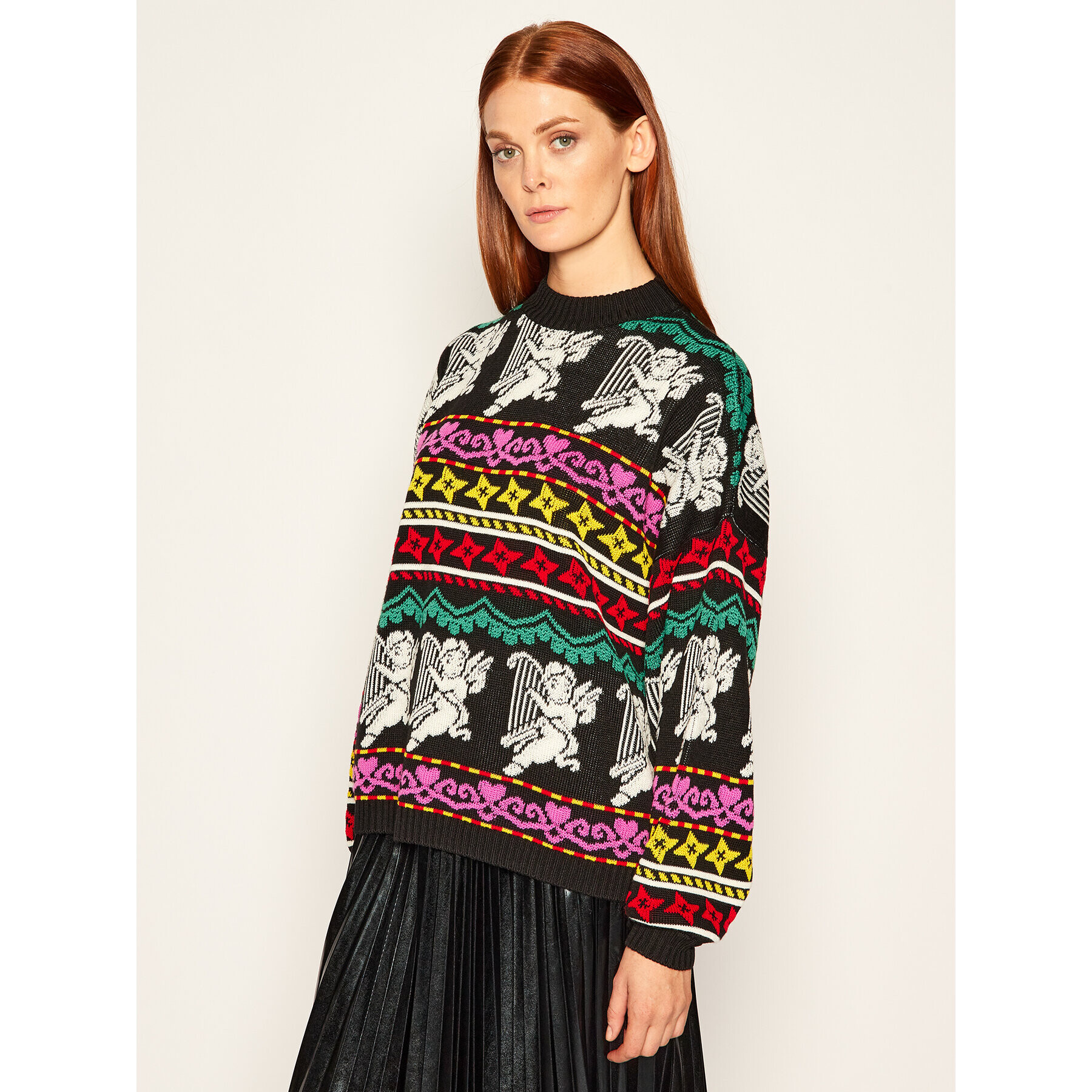 MSGM Пуловер 2941MDM140 207764 Черен Relaxed Fit - Pepit.bg