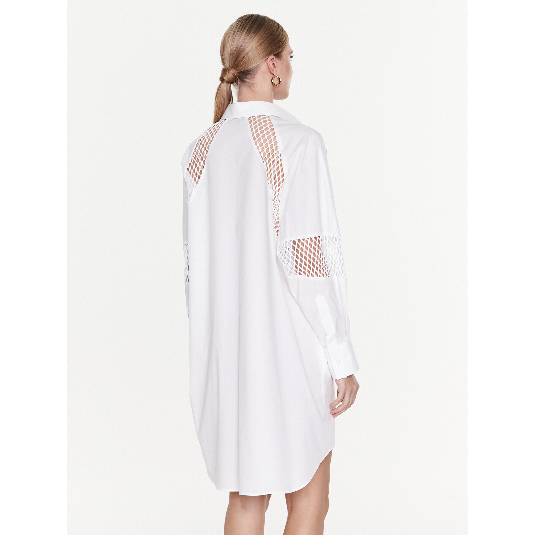 MSGM Рокля тип риза 3441MDA183 237125 Бял Regular Fit - Pepit.bg