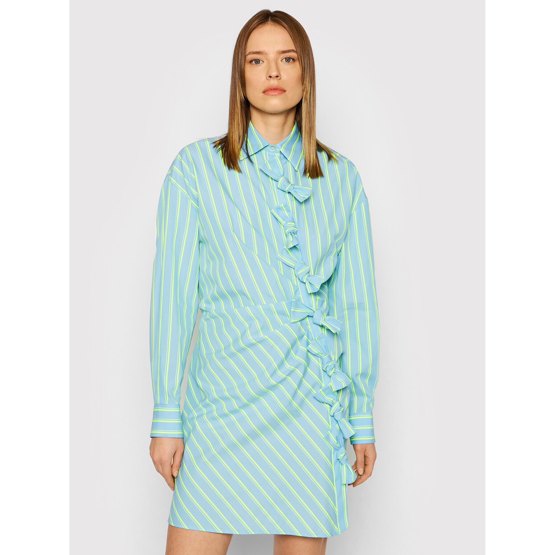 MSGM Рокля тип риза 3241MDA22A 227005 Син Regular Fit - Pepit.bg