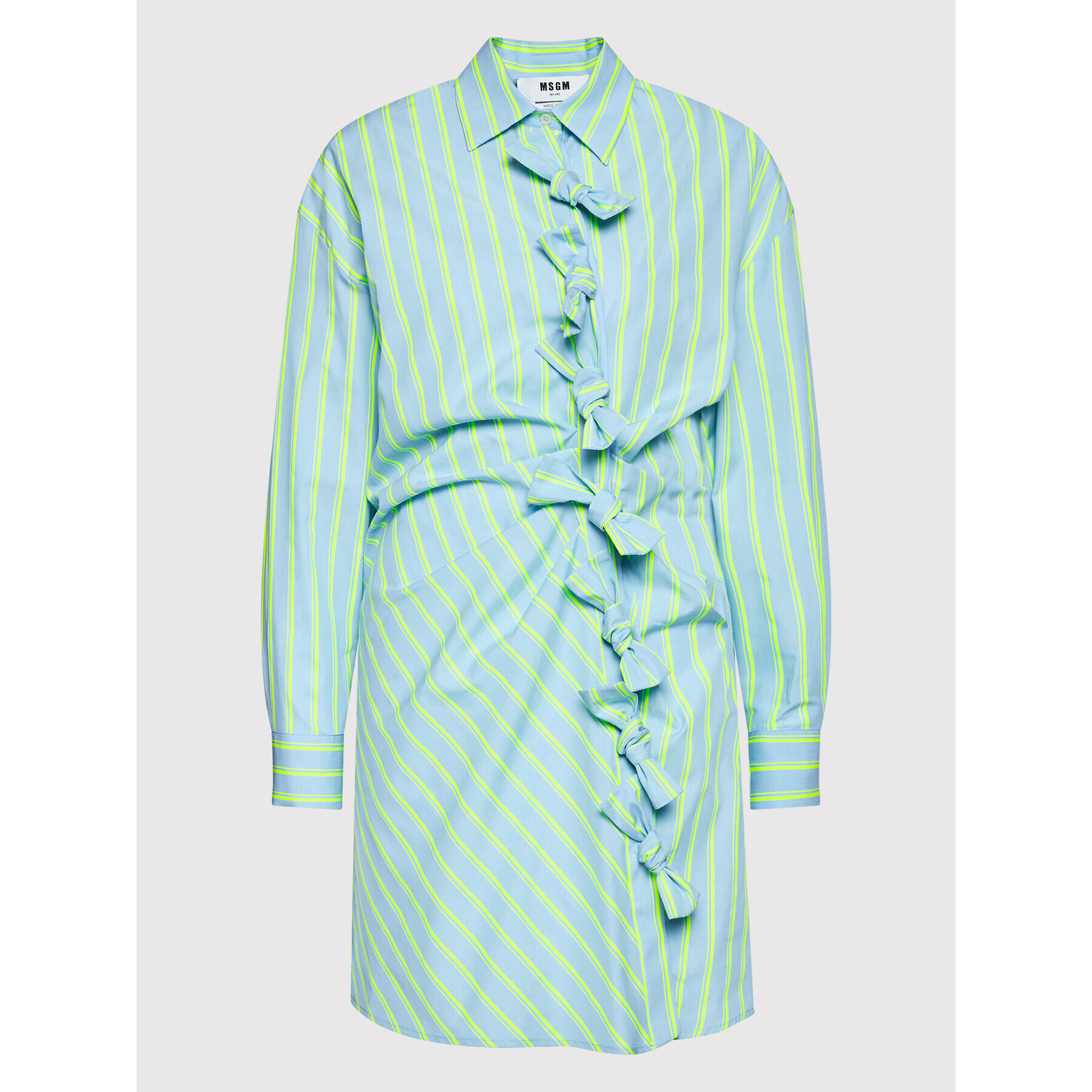 MSGM Рокля тип риза 3241MDA22A 227005 Син Regular Fit - Pepit.bg