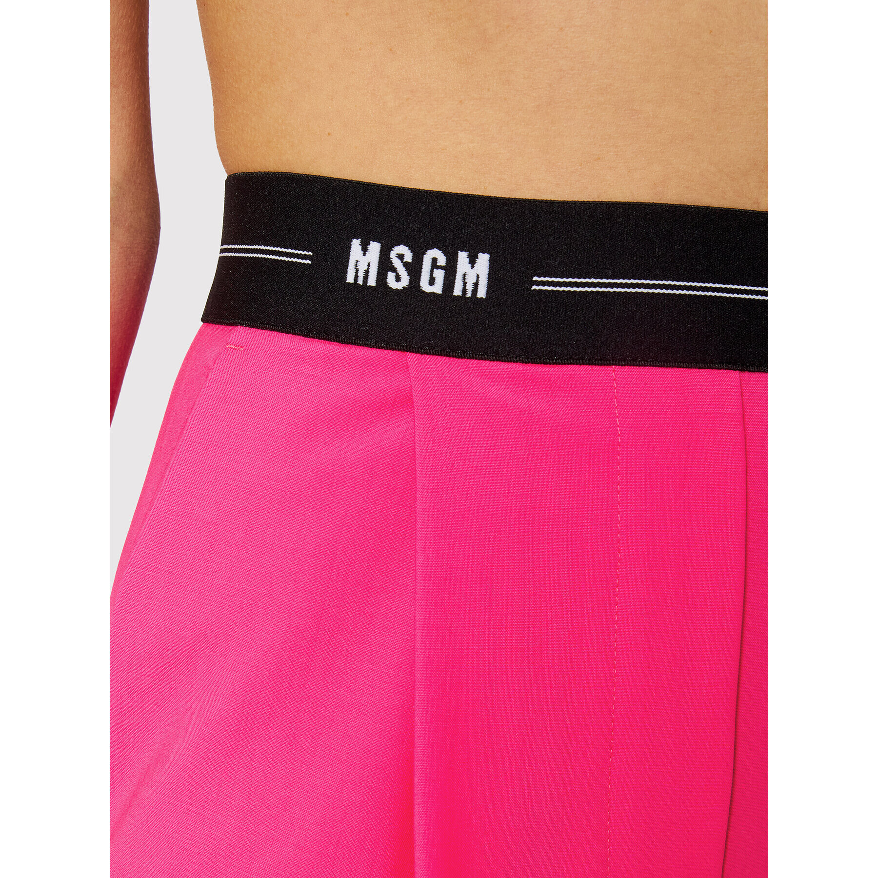 MSGM Шорти от плат 3241MDB16 227104 Розов Regular Fit - Pepit.bg