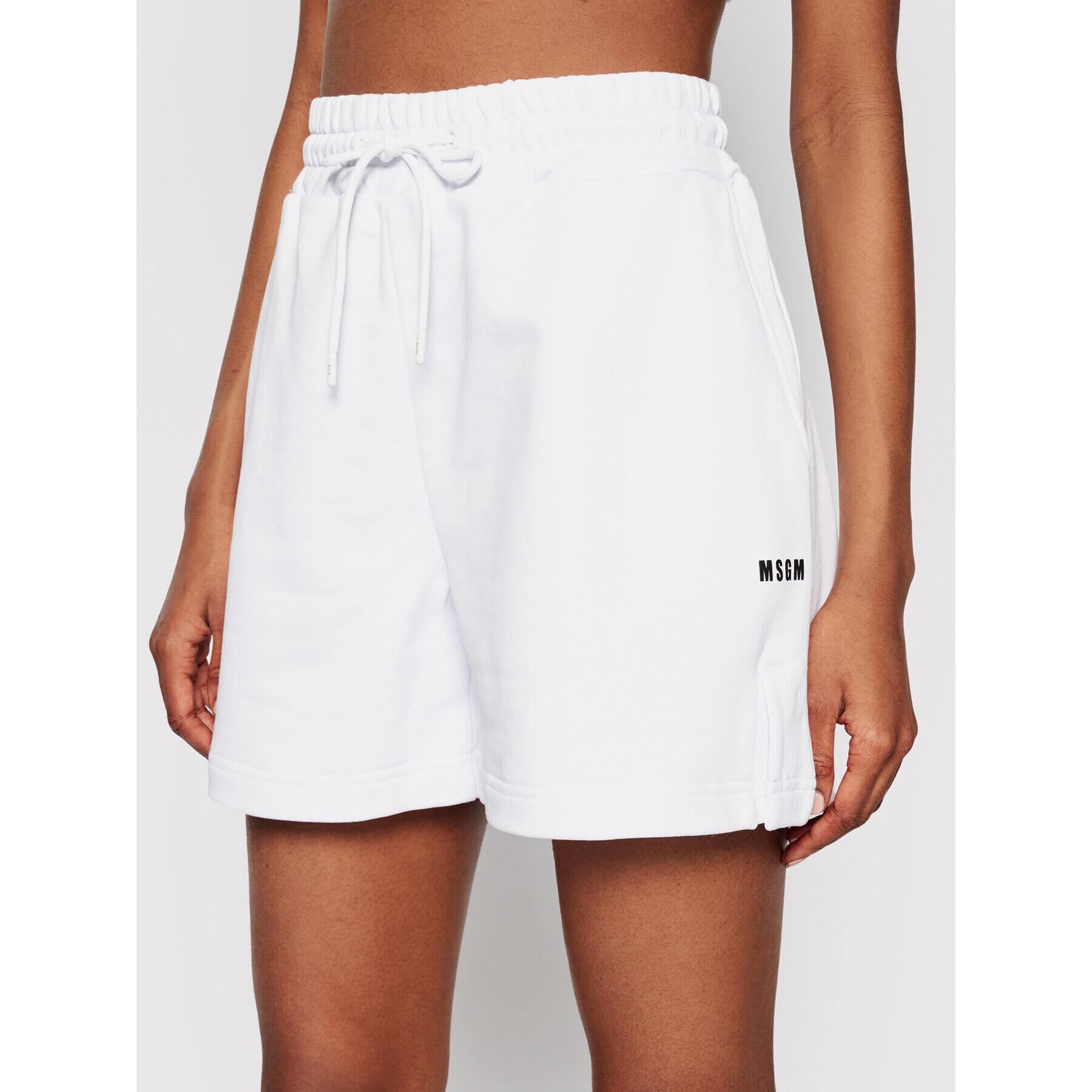 MSGM Спортни шорти 3041MDB60 217299 Бял Regular Fit - Pepit.bg