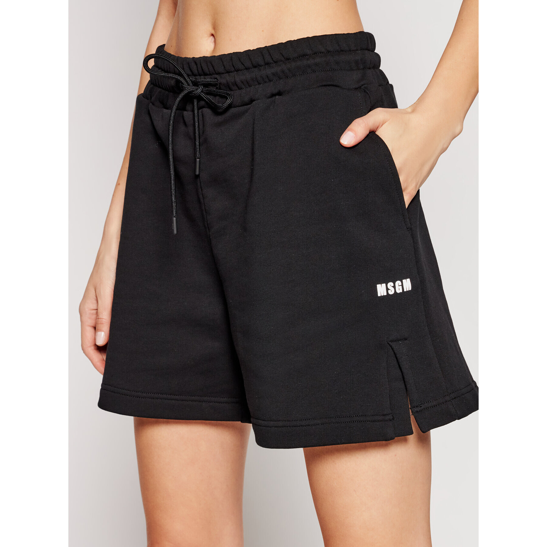 MSGM Спортни шорти 3041MDB60 217299 Черен Regular Fit - Pepit.bg