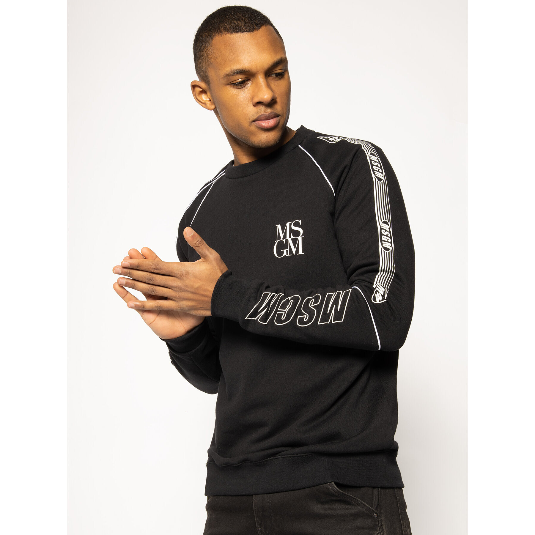 MSGM Суитшърт 2840MM70 207099 Черен Regular Fit - Pepit.bg