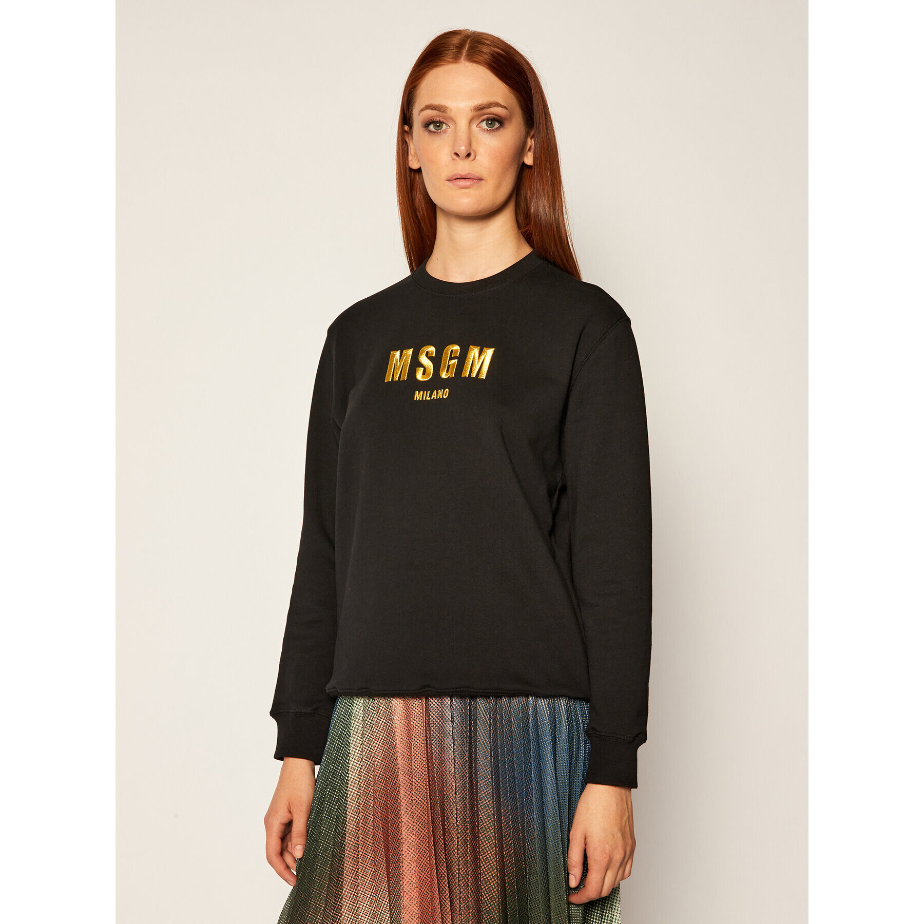 MSGM Суитшърт 2941MDM194 207799 Черен Regular Fit - Pepit.bg