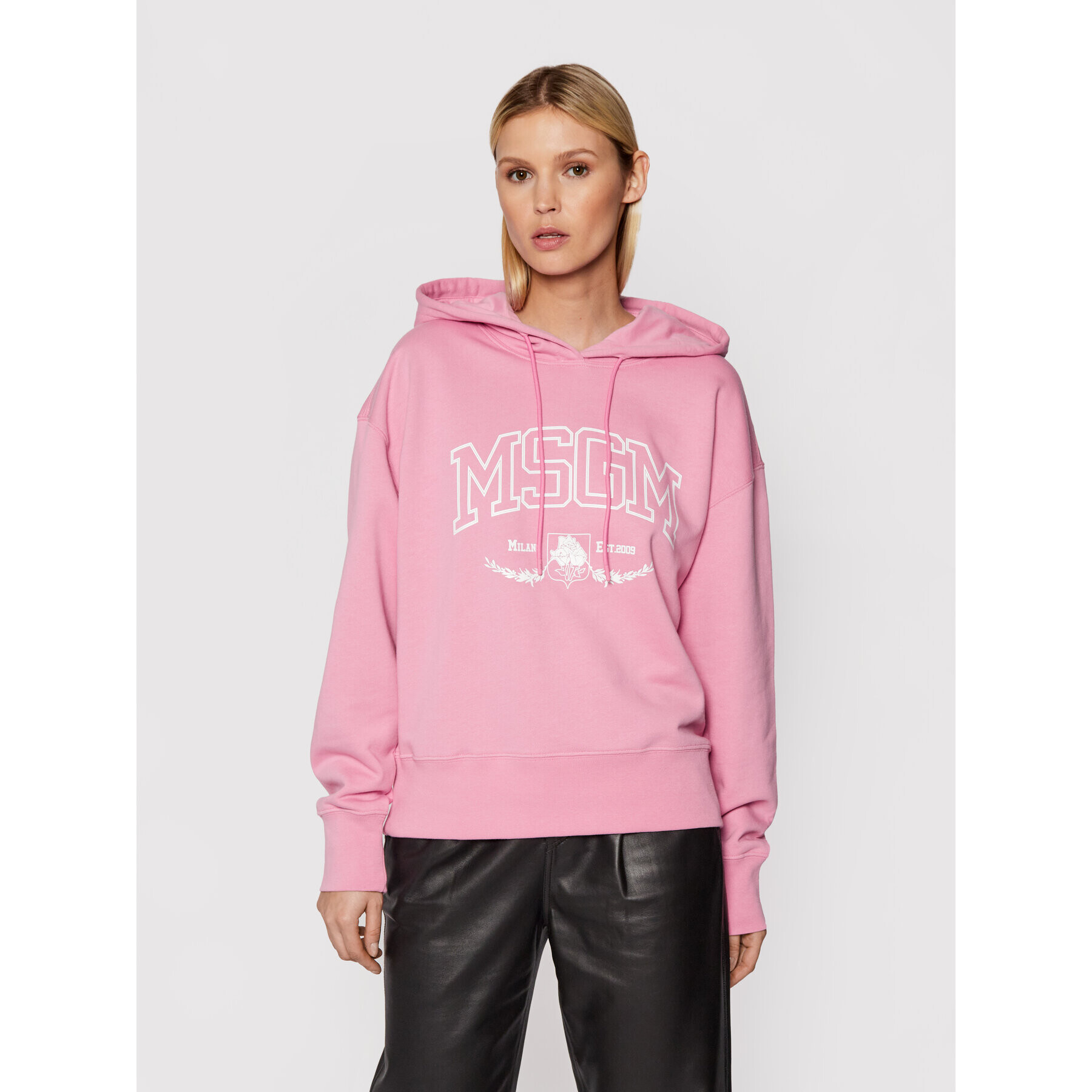 MSGM Суитшърт 3141MDM170 217799 Розов Loose Fit - Pepit.bg