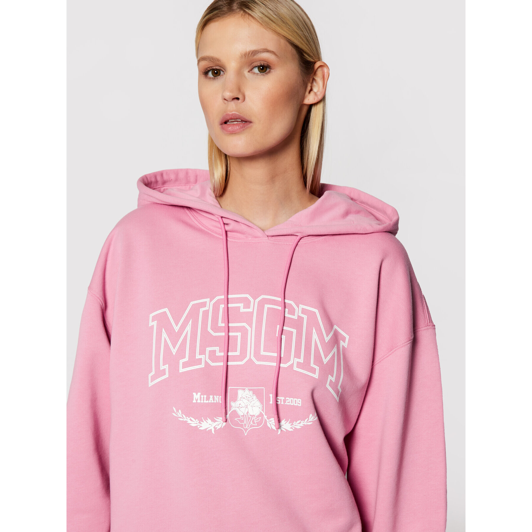 MSGM Суитшърт 3141MDM170 217799 Розов Loose Fit - Pepit.bg