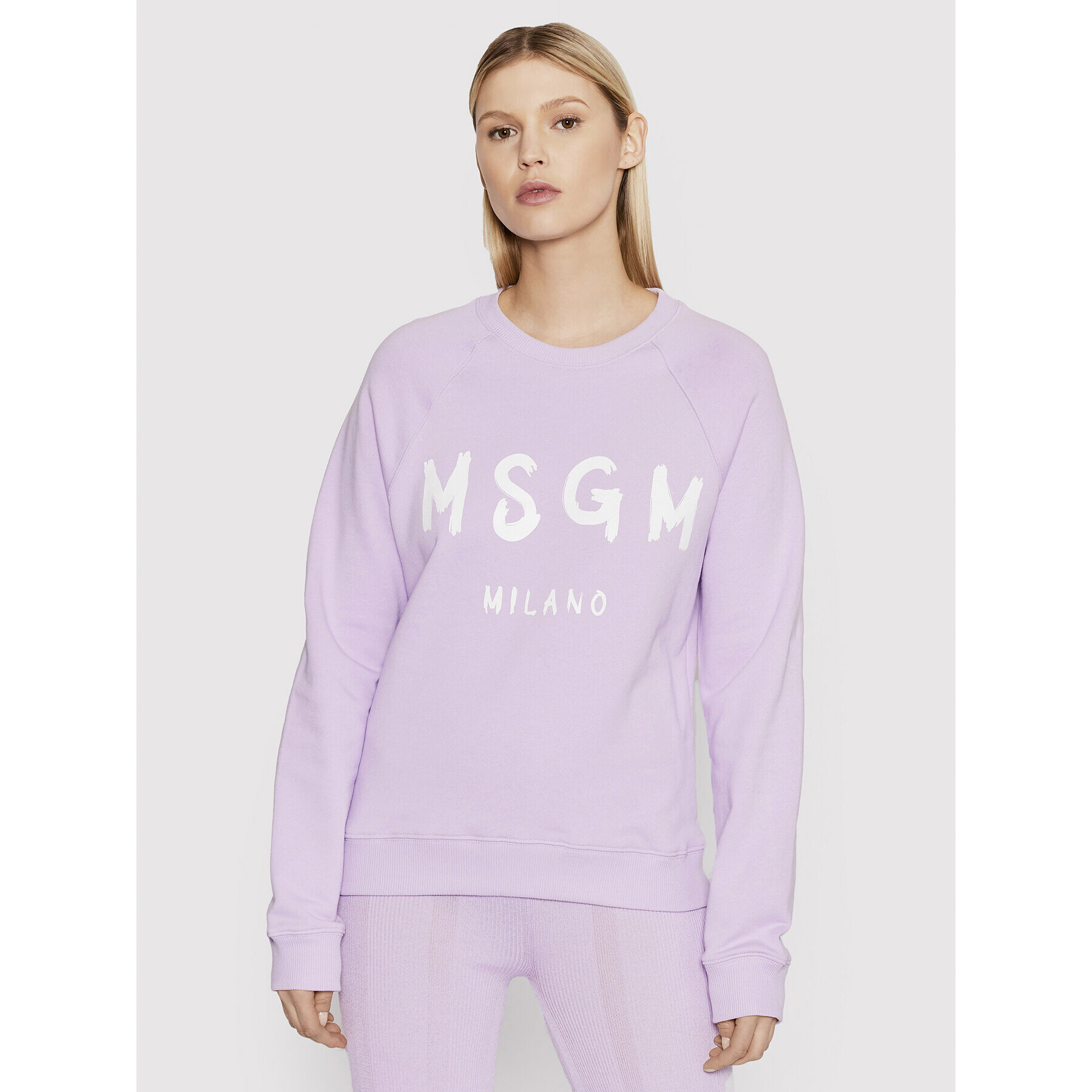 MSGM Суитшърт 3241MDM513 227299 Виолетов Regular Fit - Pepit.bg