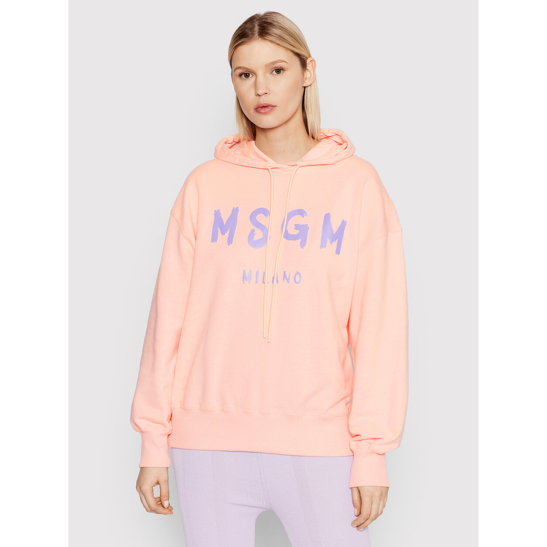 MSGM Суитшърт 3241MDM515 227299 Розов Oversize - Pepit.bg