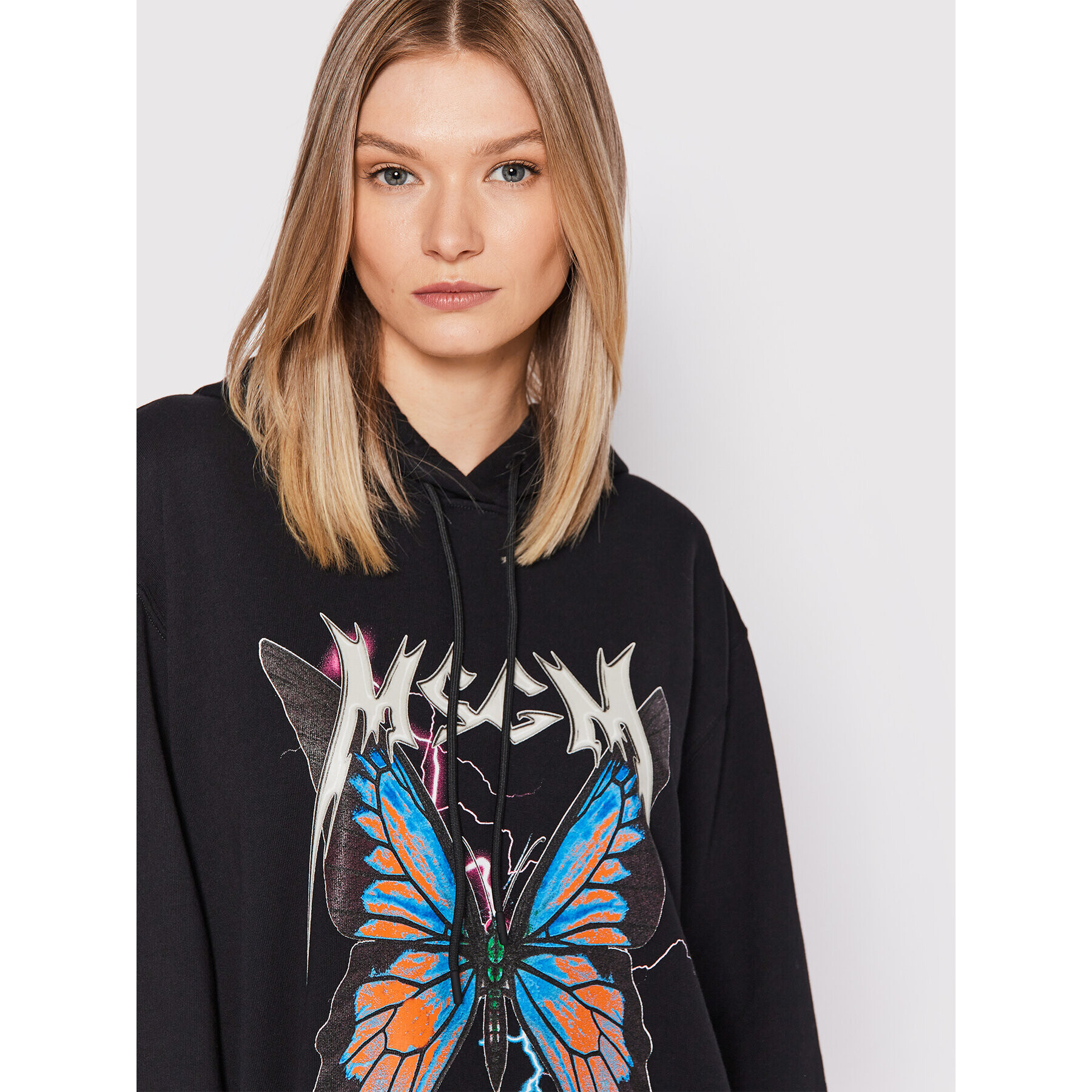 MSGM Суитшърт 3341MDM160 227799 Черен Regular Fit - Pepit.bg