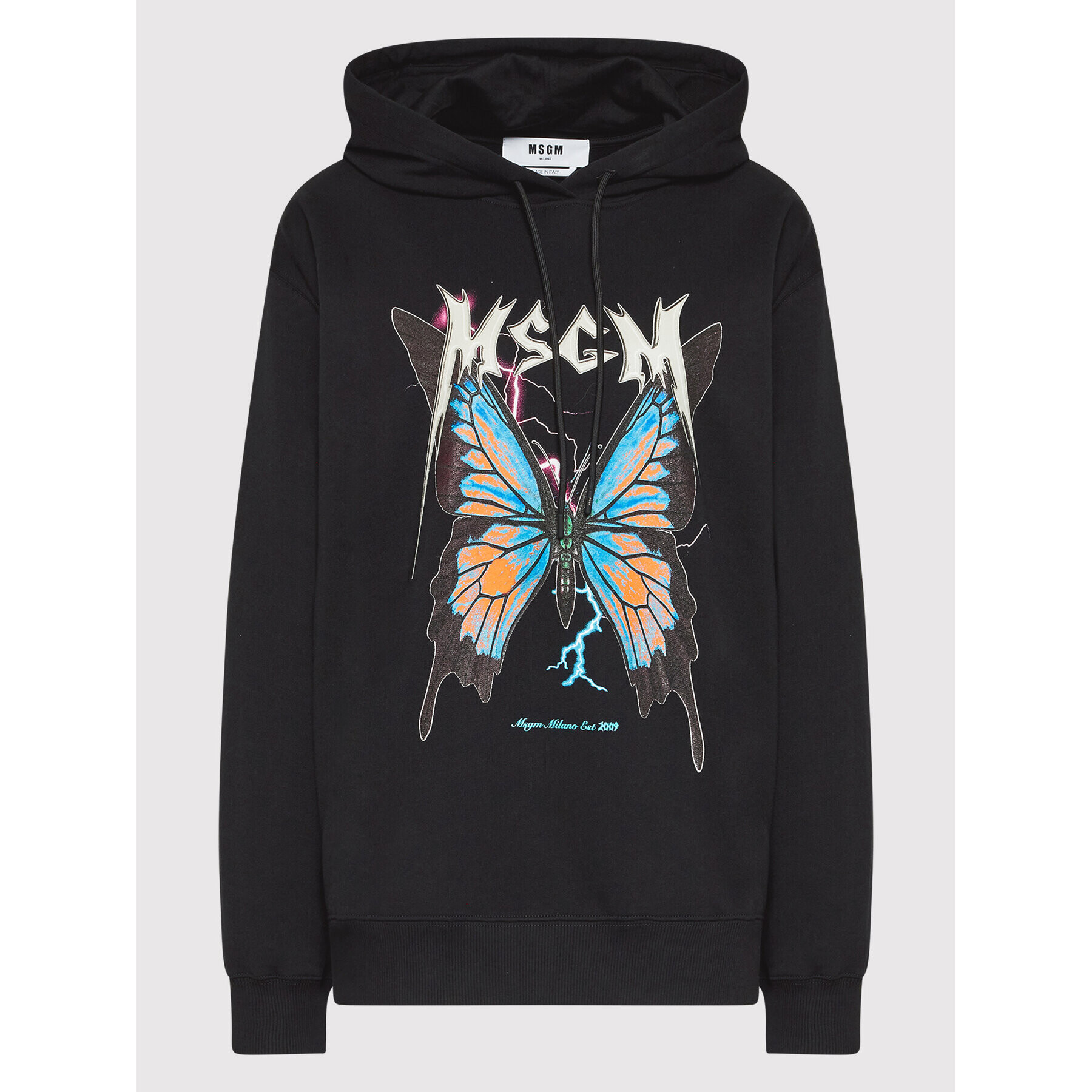 MSGM Суитшърт 3341MDM160 227799 Черен Regular Fit - Pepit.bg