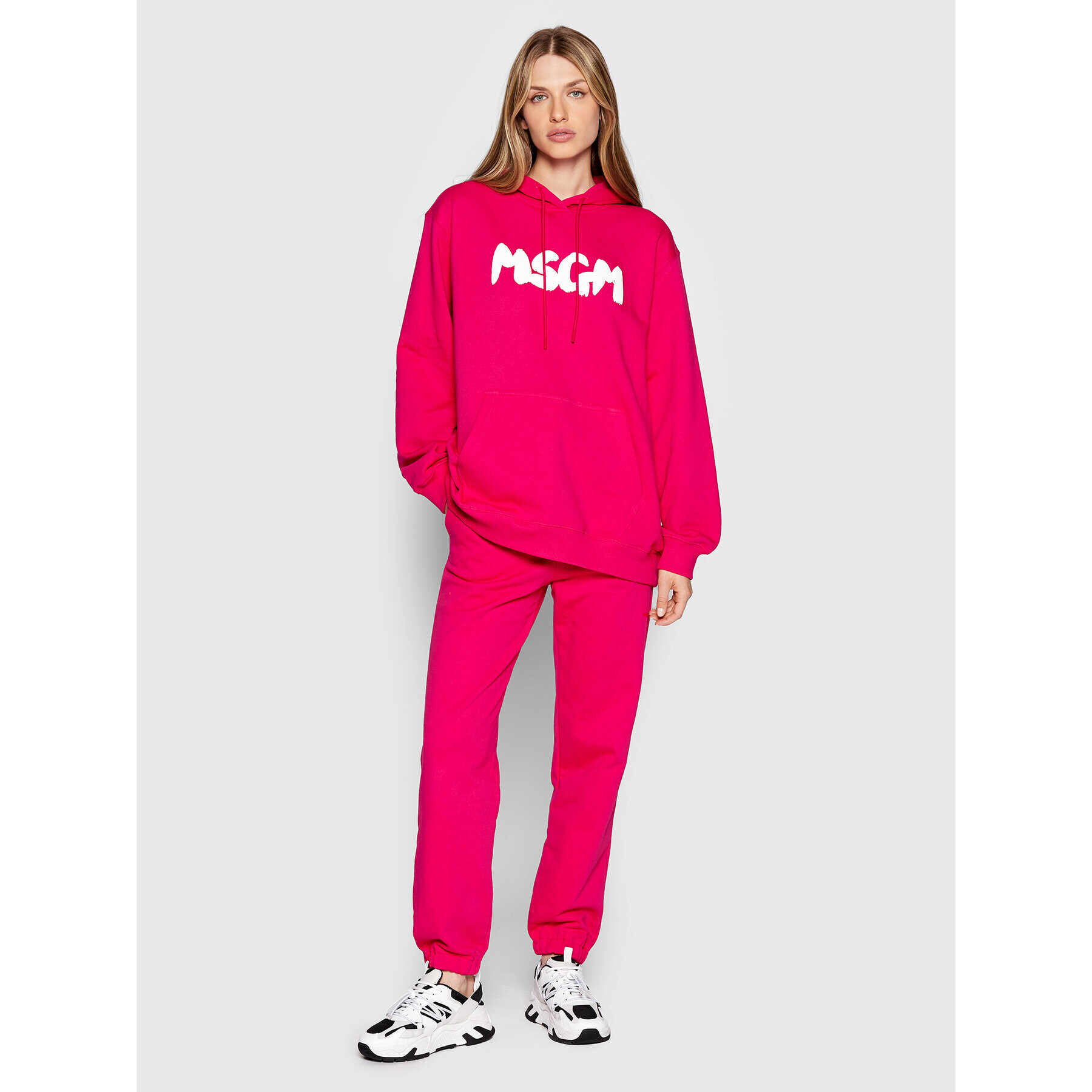 MSGM Суитшърт 3341MDM182 227799 Розов Regular Fit - Pepit.bg