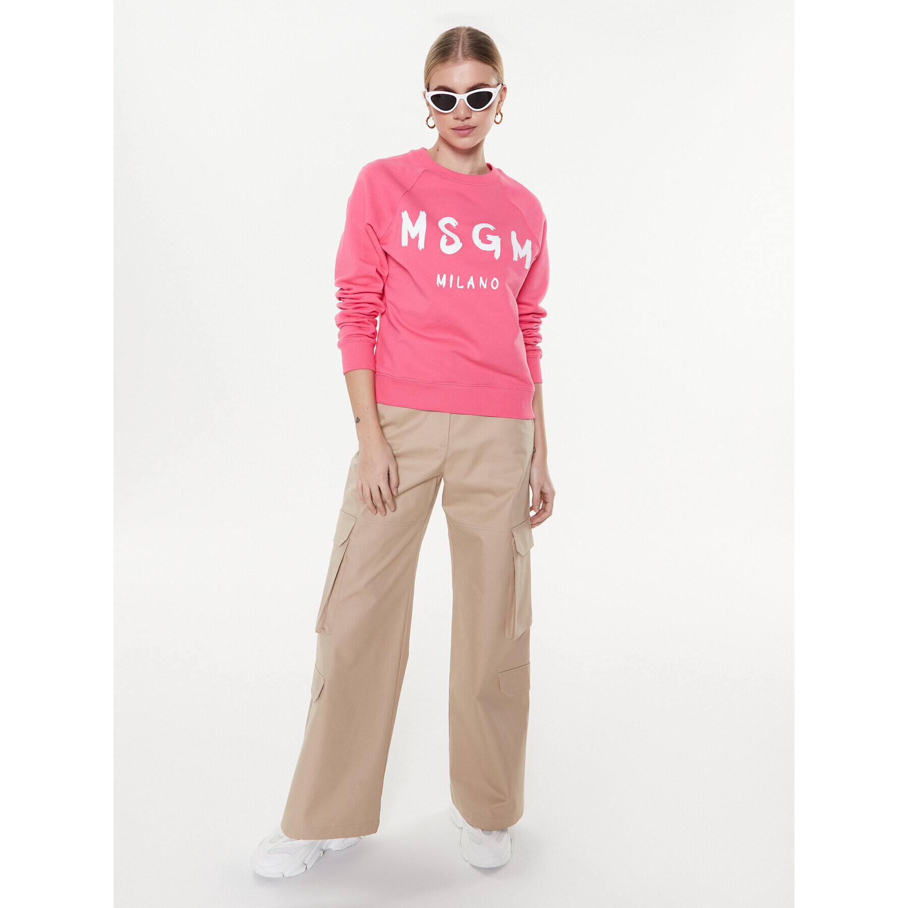 MSGM Суитшърт 3441MDM513 237000 Розов Regular Fit - Pepit.bg
