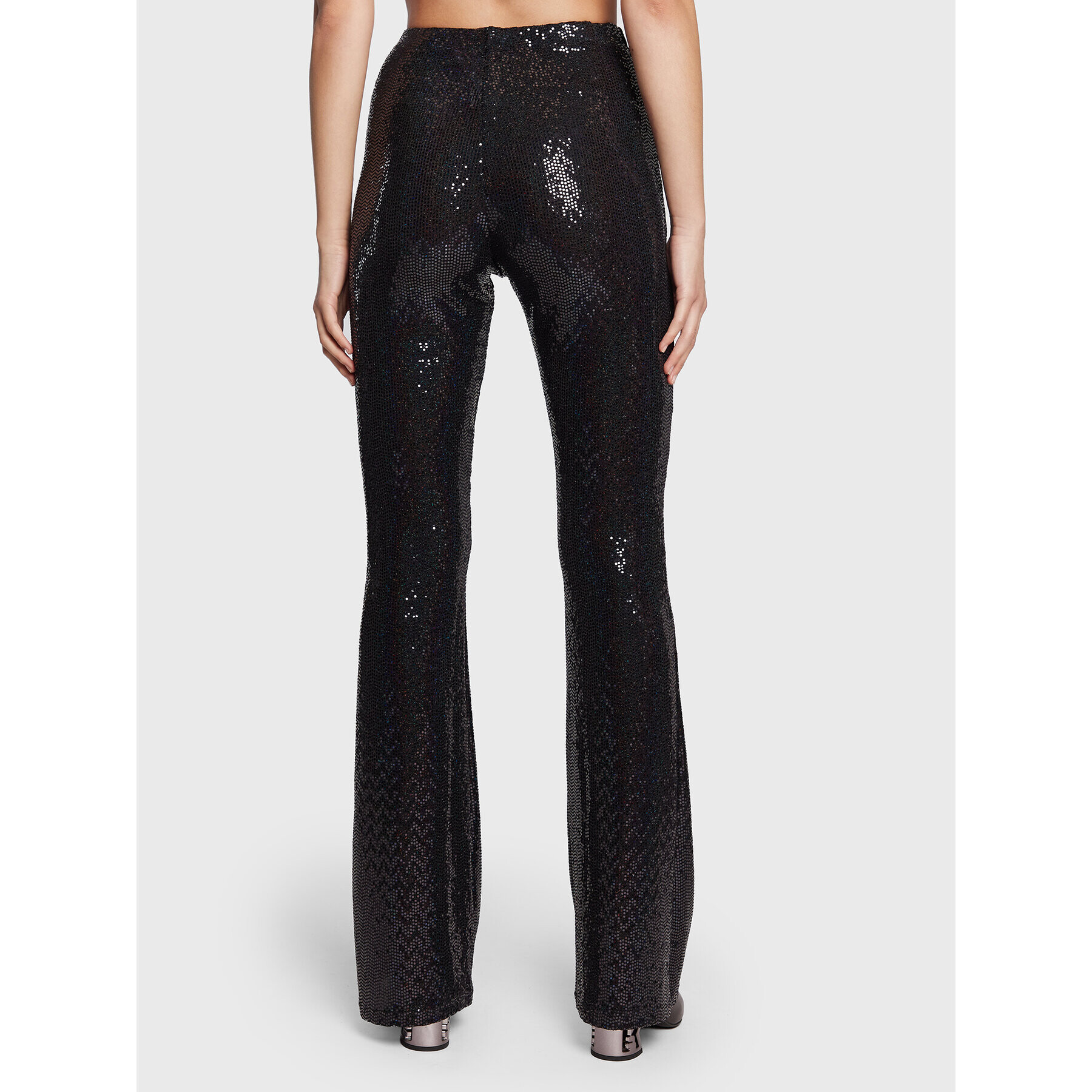 MSGM Текстилни панталони 3341MDP14 227628 Черен Regular Fit - Pepit.bg