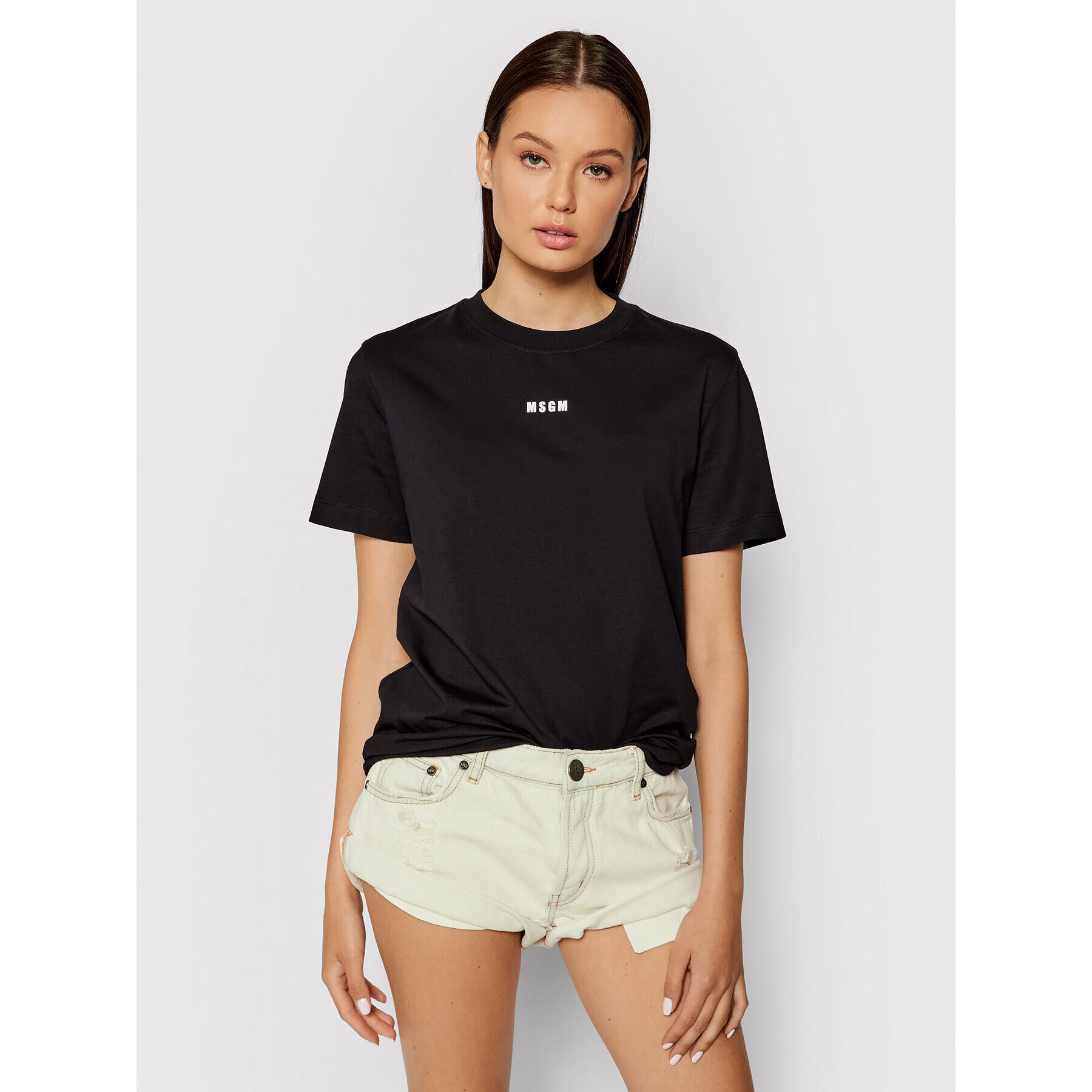 MSGM Тишърт 2000MDM500 200002 Черен Regular Fit - Pepit.bg