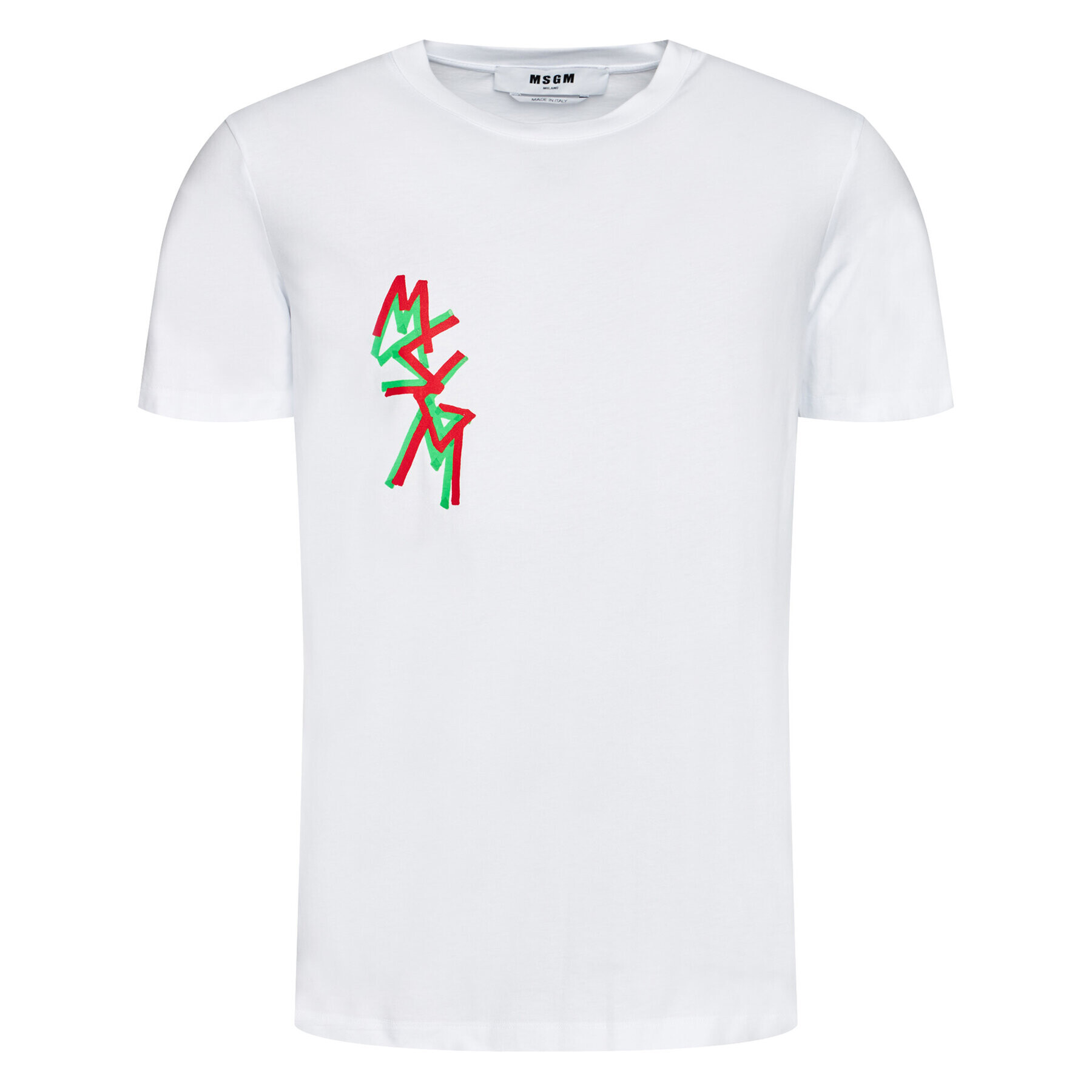 MSGM Тишърт 2940MM70 207598 Бял Regular Fit - Pepit.bg