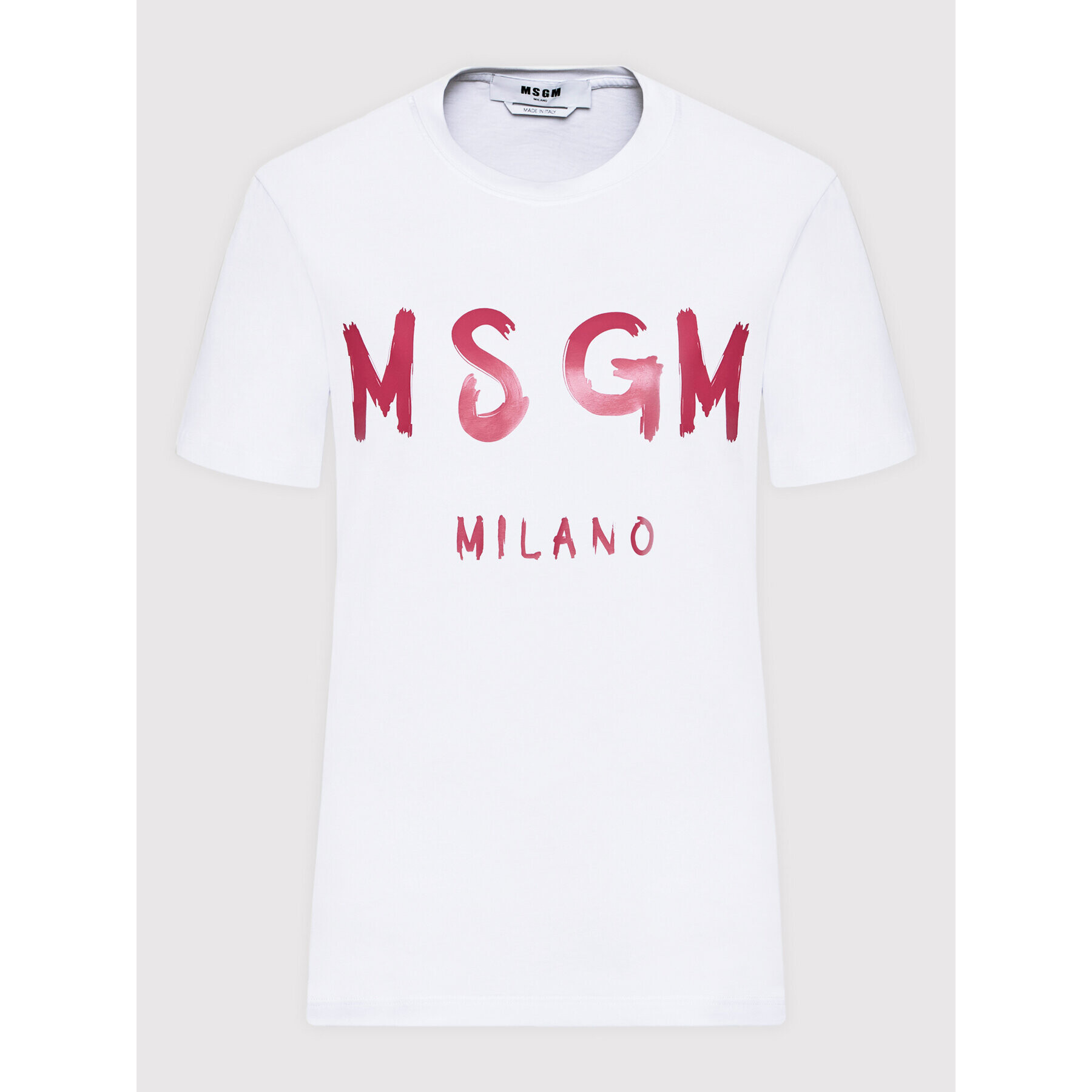 MSGM Тишърт 3241MDM510 227298 Бял Regular Fit - Pepit.bg