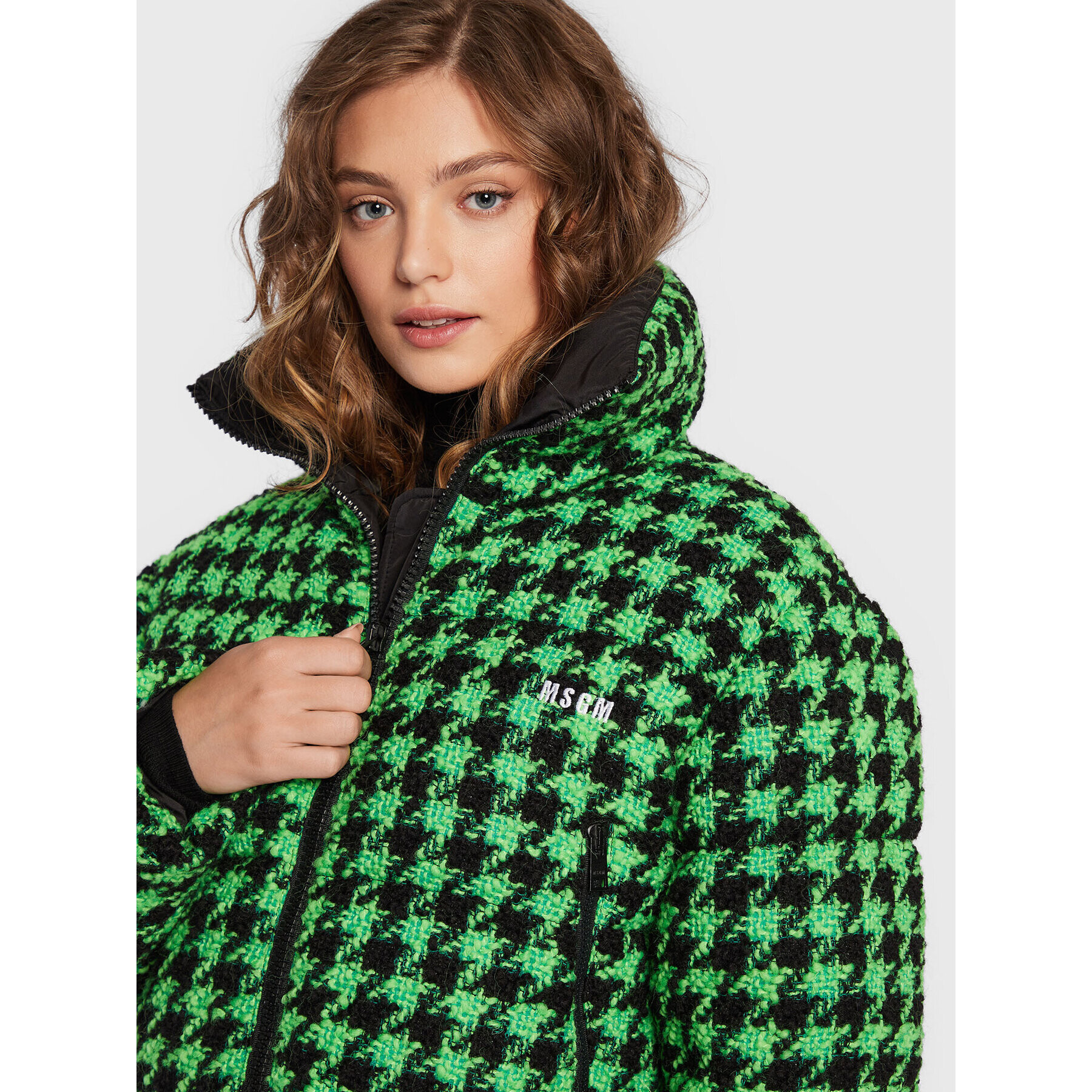 MSGM Зимно яке 3341MDH27X 227607 Зелен Regular Fit - Pepit.bg