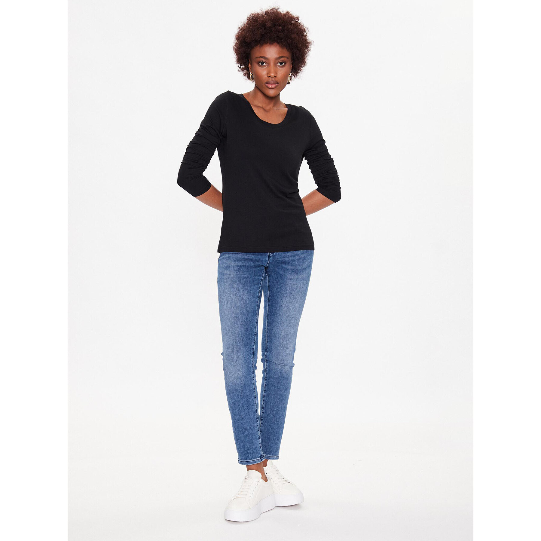 Mustang Блуза Anne 1013619 Черен Slim Fit - Pepit.bg