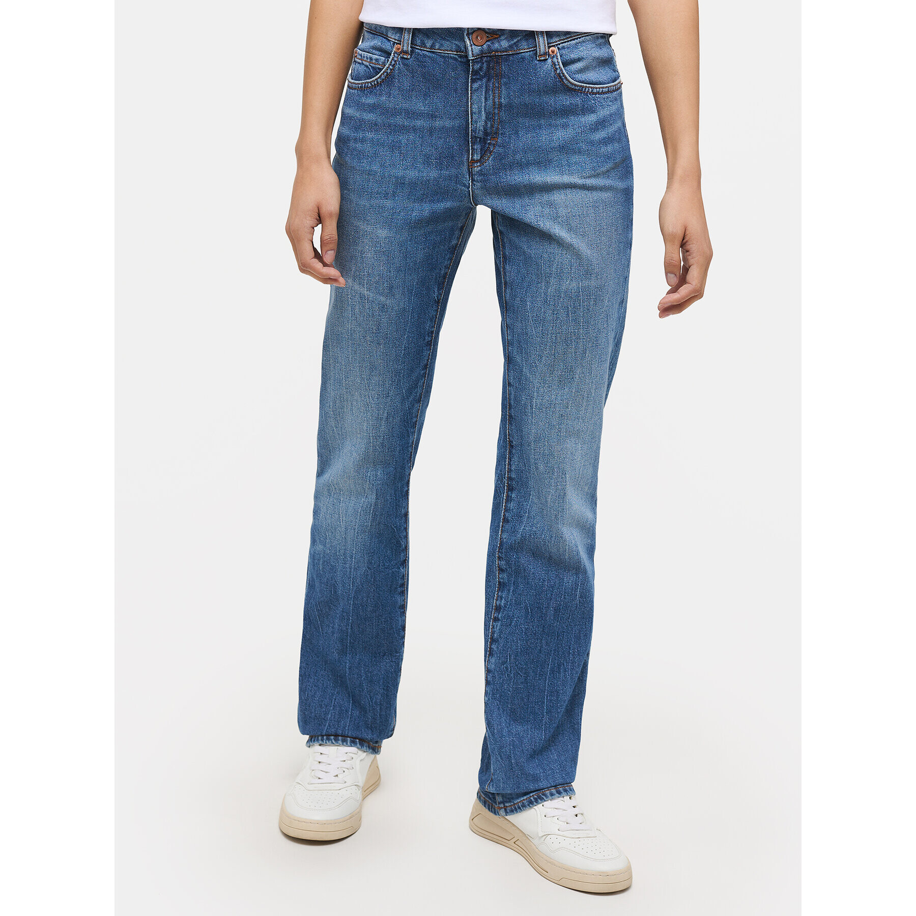 Mustang Дънки Crosby 1013594 Син Straight Fit - Pepit.bg