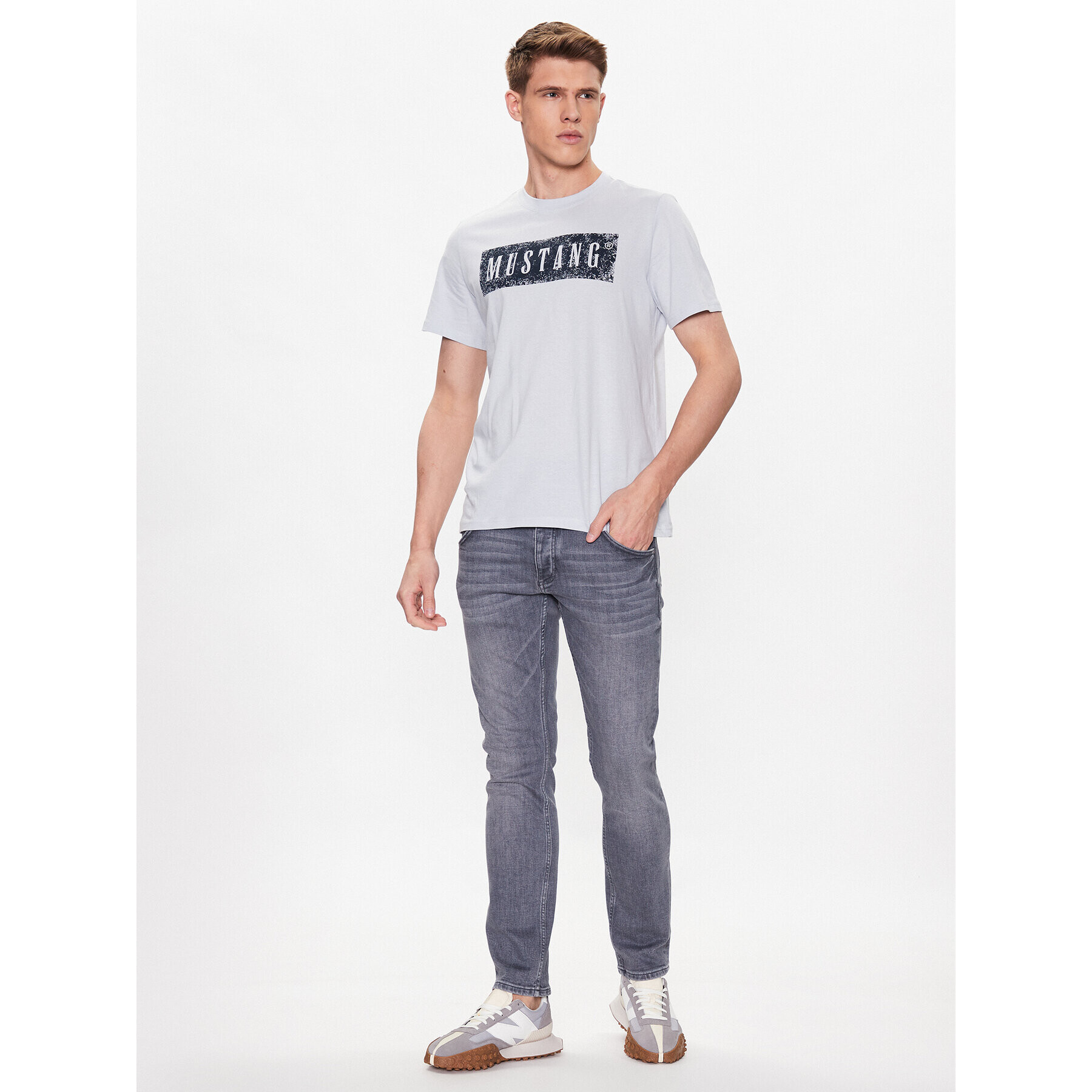 Mustang Дънки Michigan 1013441 Сив Tapered Fit - Pepit.bg