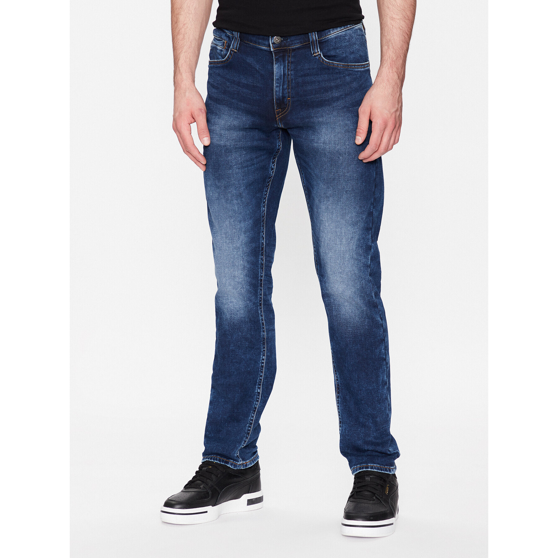 Mustang Дънки Oregon 1006064 Син Slim Tapered Fit - Pepit.bg