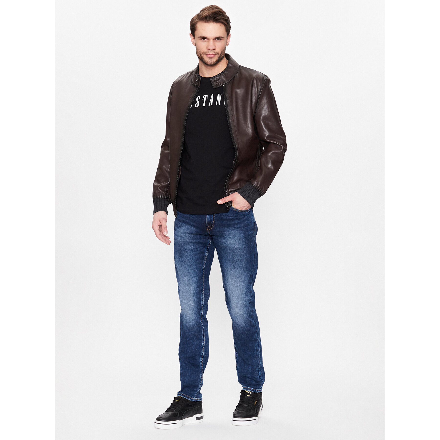 Mustang Дънки Oregon 1006064 Син Slim Tapered Fit - Pepit.bg