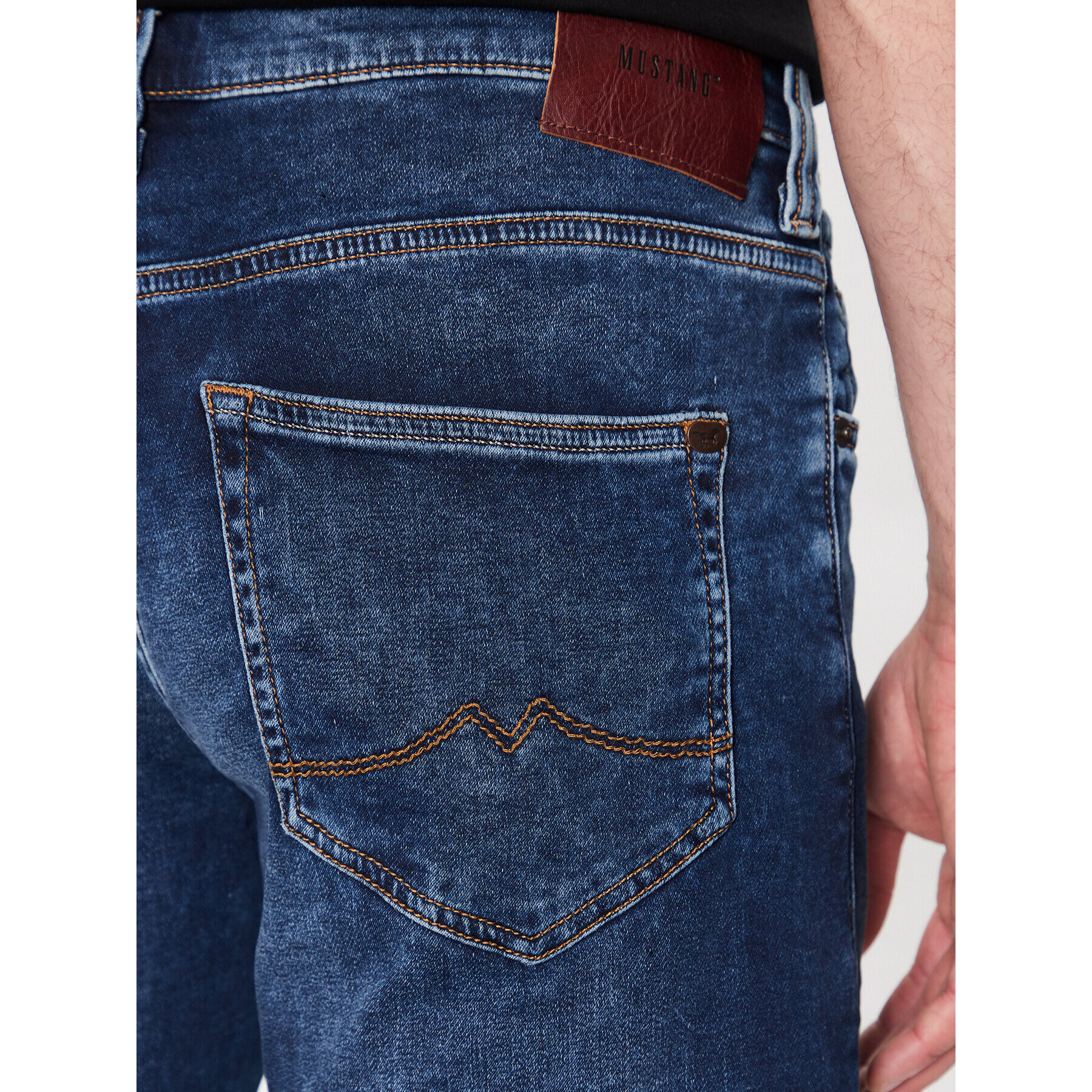 Mustang Дънки Oregon 1006064 Син Slim Tapered Fit - Pepit.bg