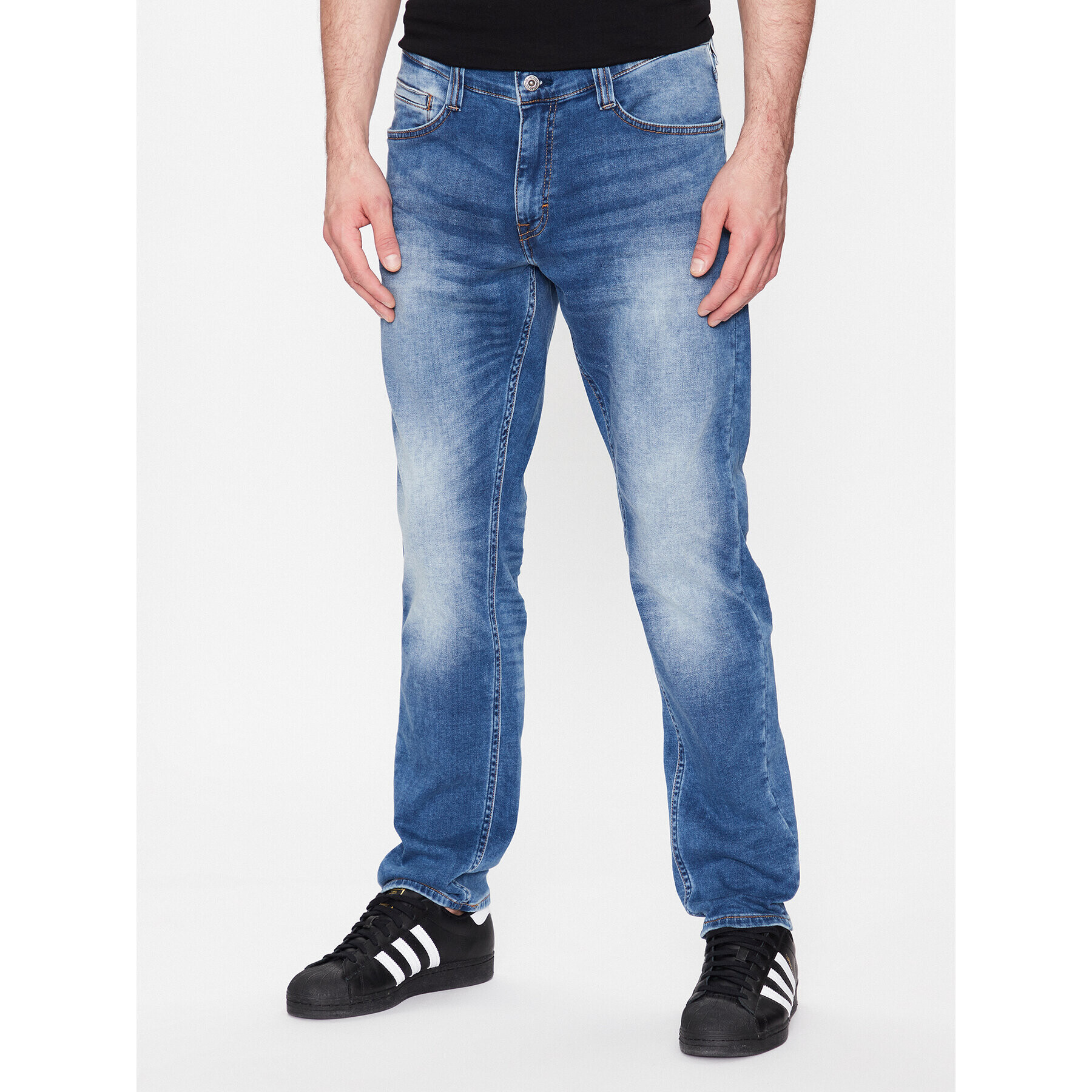 Mustang Дънки Oregon 1013404 Син Slim Tapered Fit - Pepit.bg