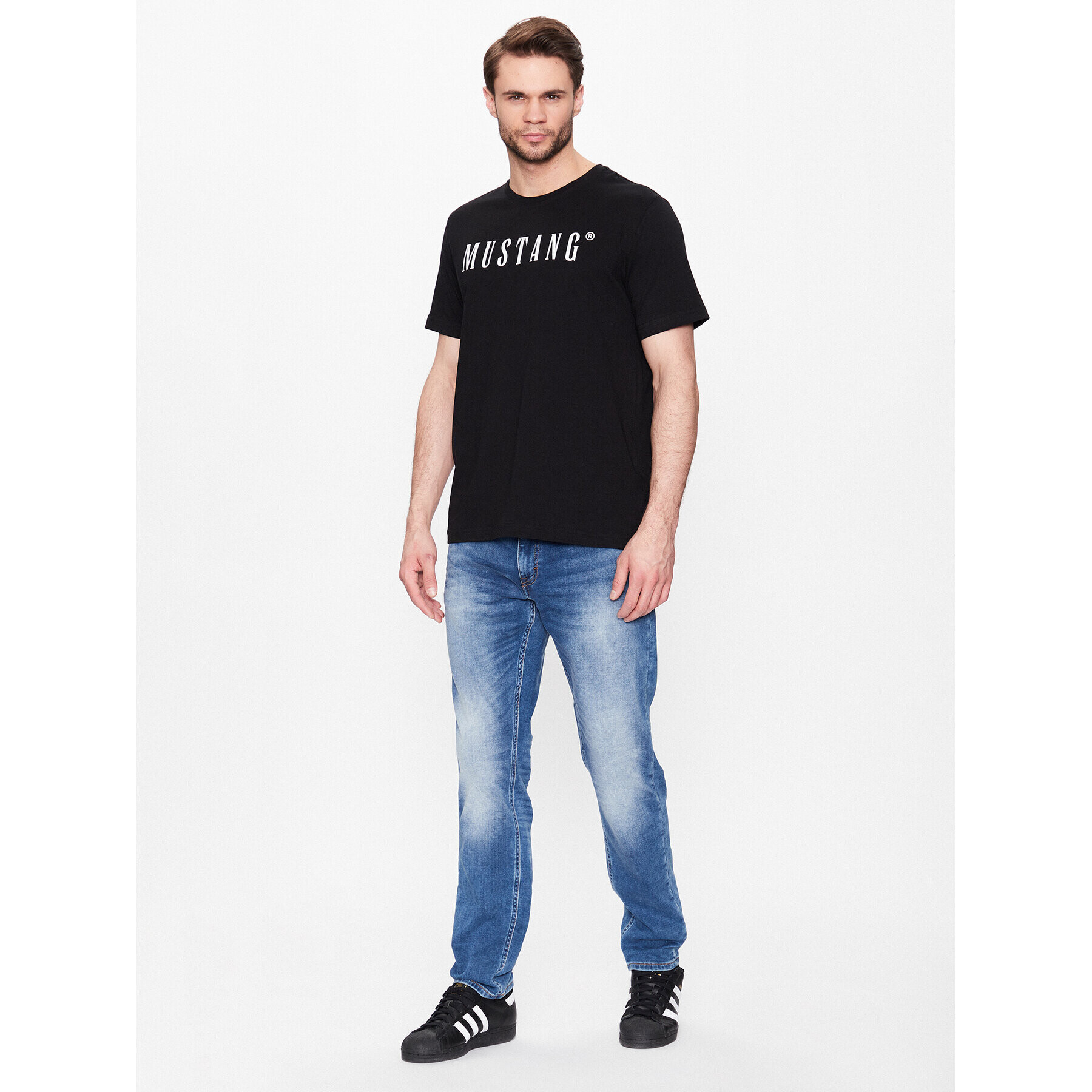 Mustang Дънки Oregon 1013404 Син Slim Tapered Fit - Pepit.bg
