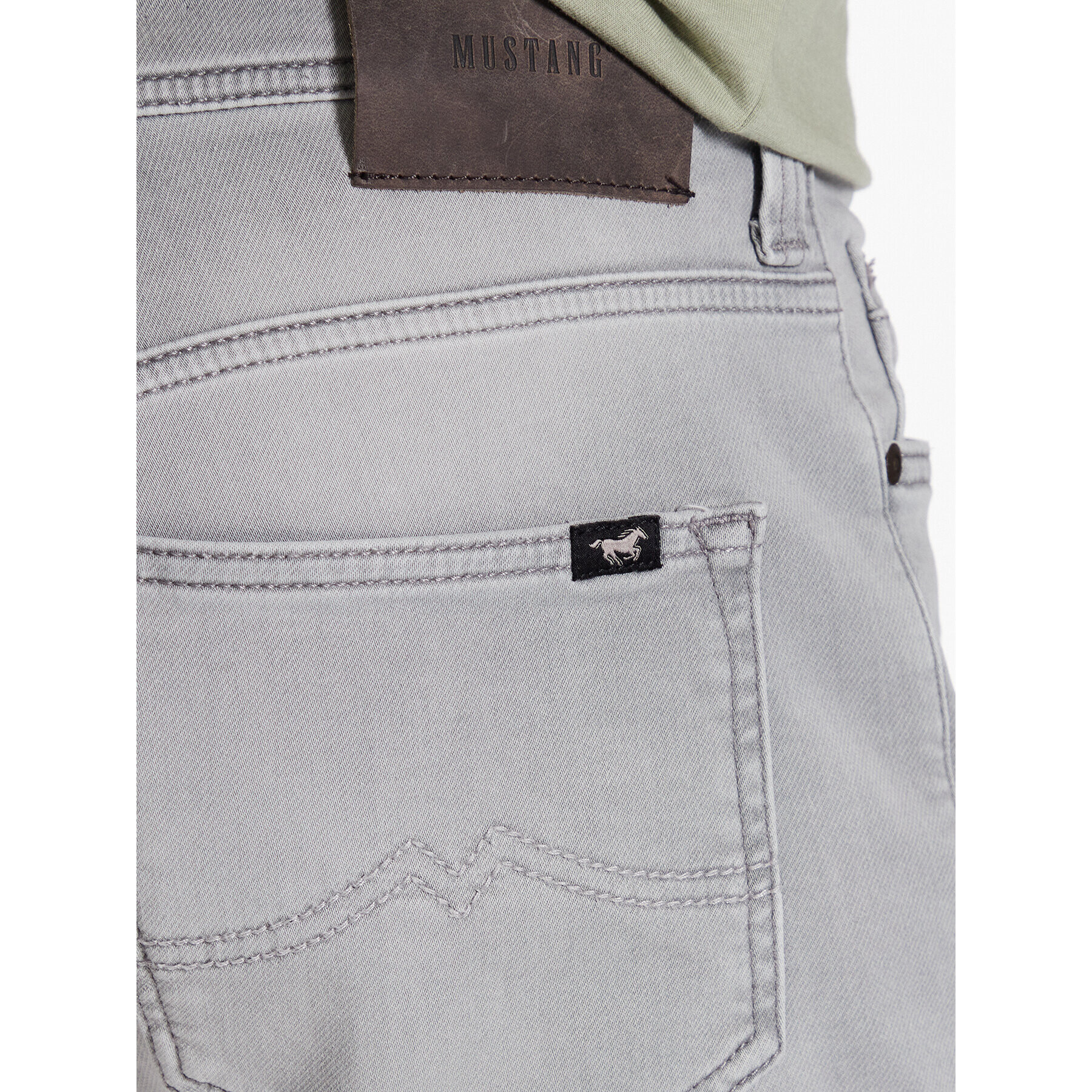Mustang Дънки Oregon 1013491 Сив Slim Fit - Pepit.bg