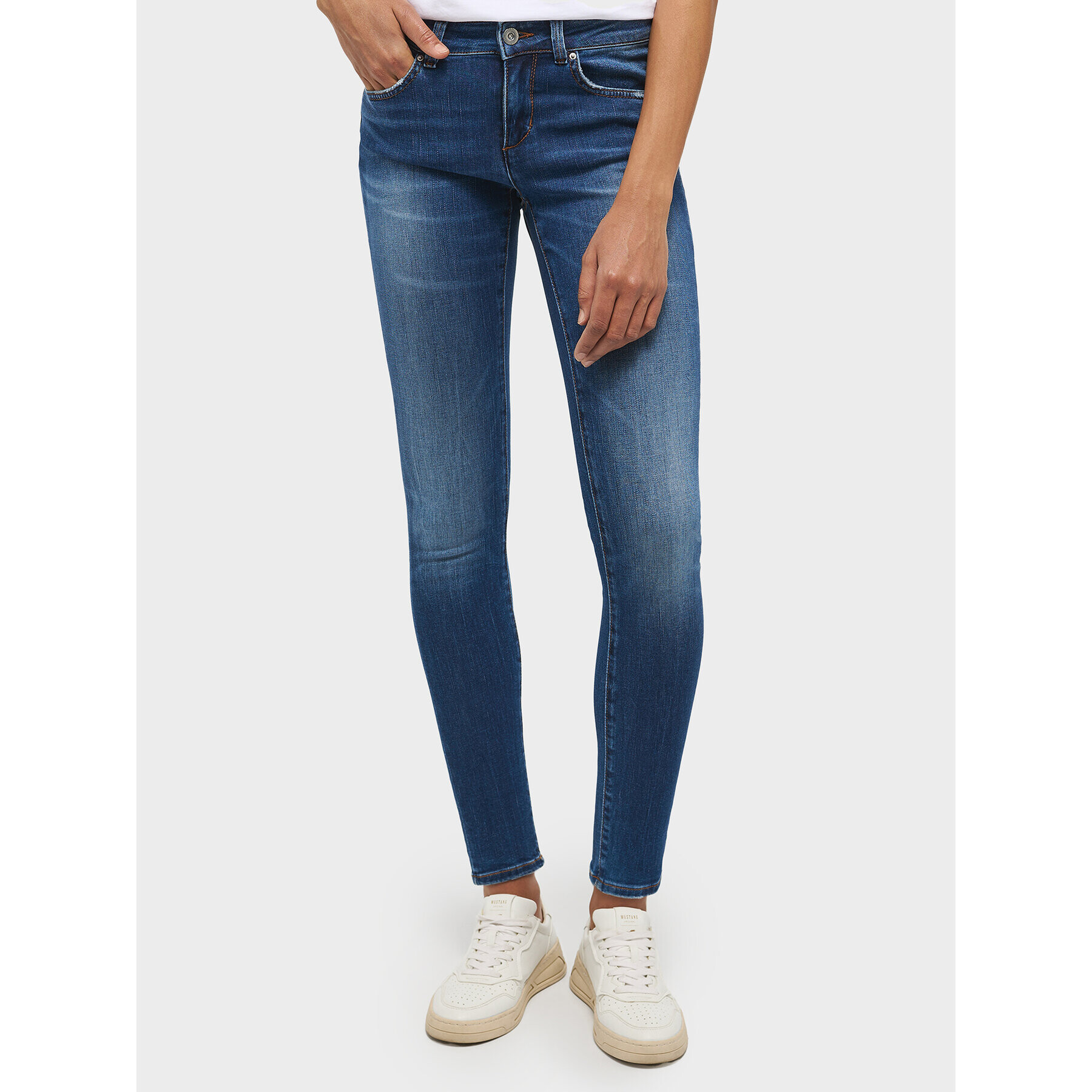 Mustang Дънки Quicy 1013599 Син Skinny Fit - Pepit.bg