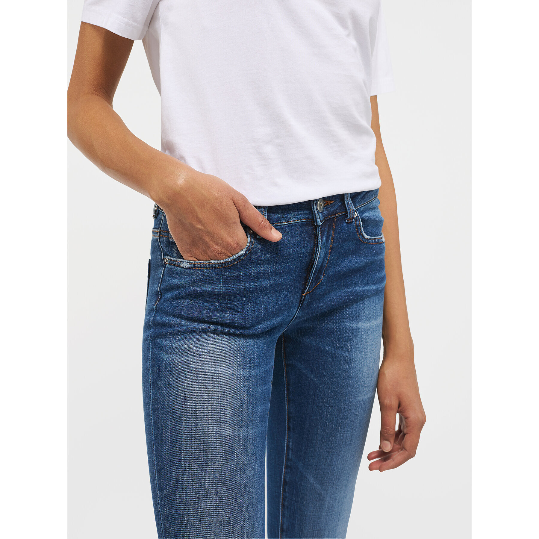 Mustang Дънки Quicy 1013599 Син Skinny Fit - Pepit.bg