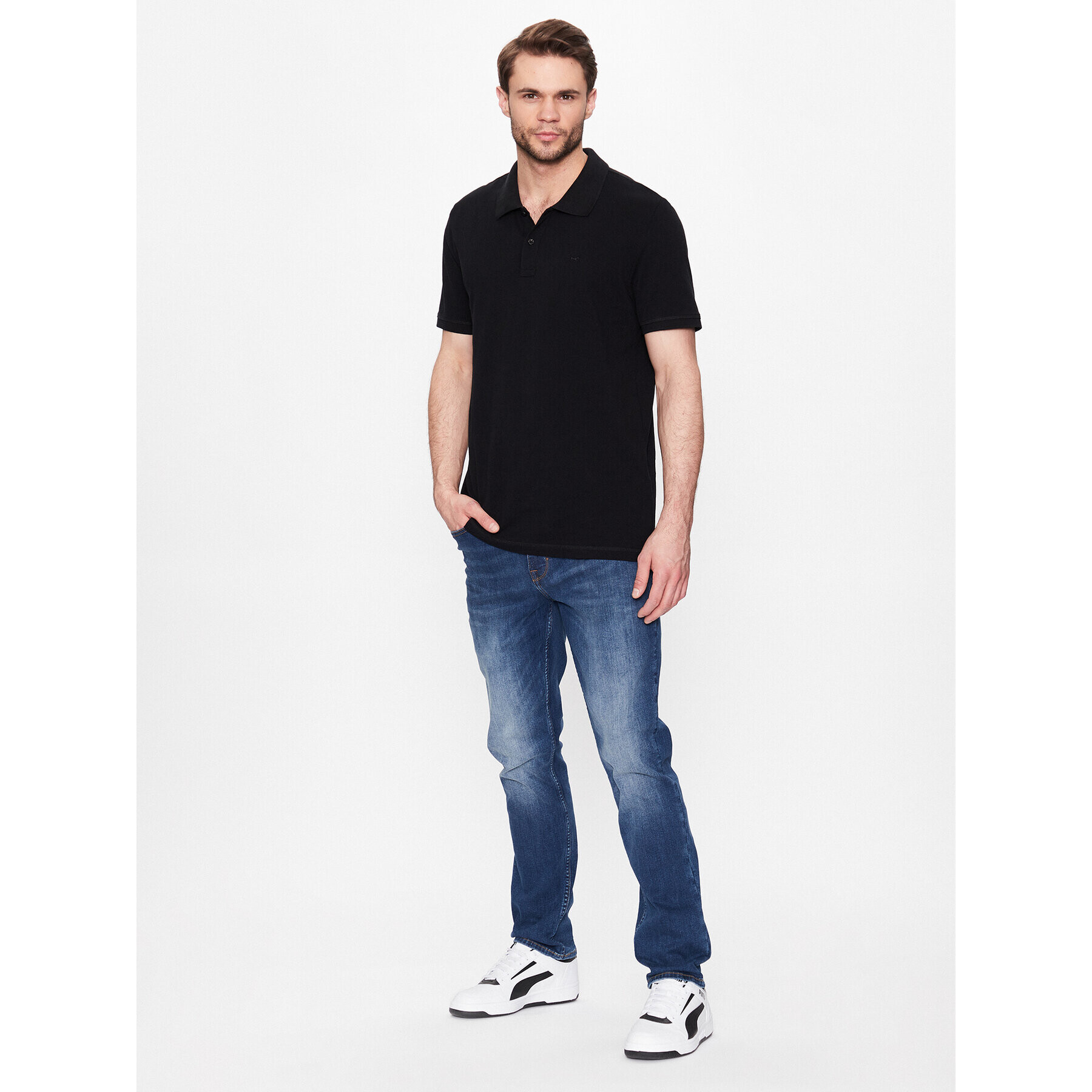 Mustang Дънки Vegas 1008949 Син Slim Fit - Pepit.bg