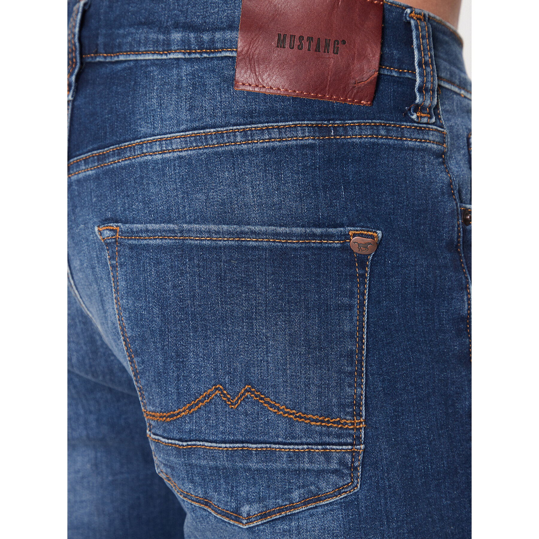 Mustang Дънки Vegas 1008949 Син Slim Fit - Pepit.bg