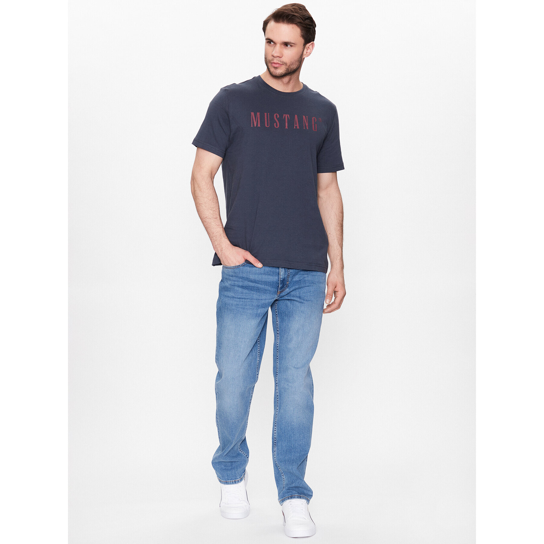 Mustang Дънки Washington 1013657 Син Slim Fit - Pepit.bg