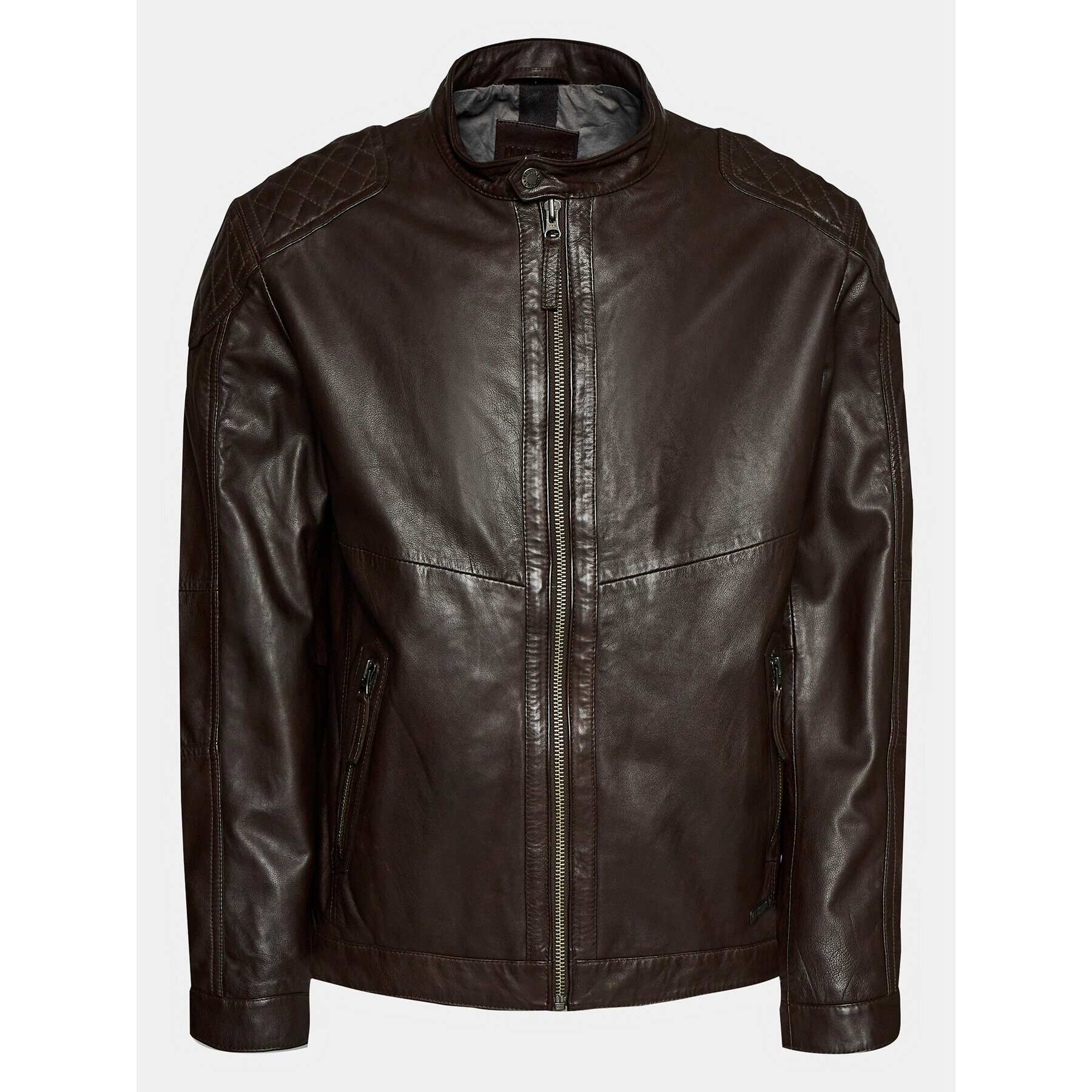 Mustang Кожено яке 9920277 Кафяв Regular Fit - Pepit.bg