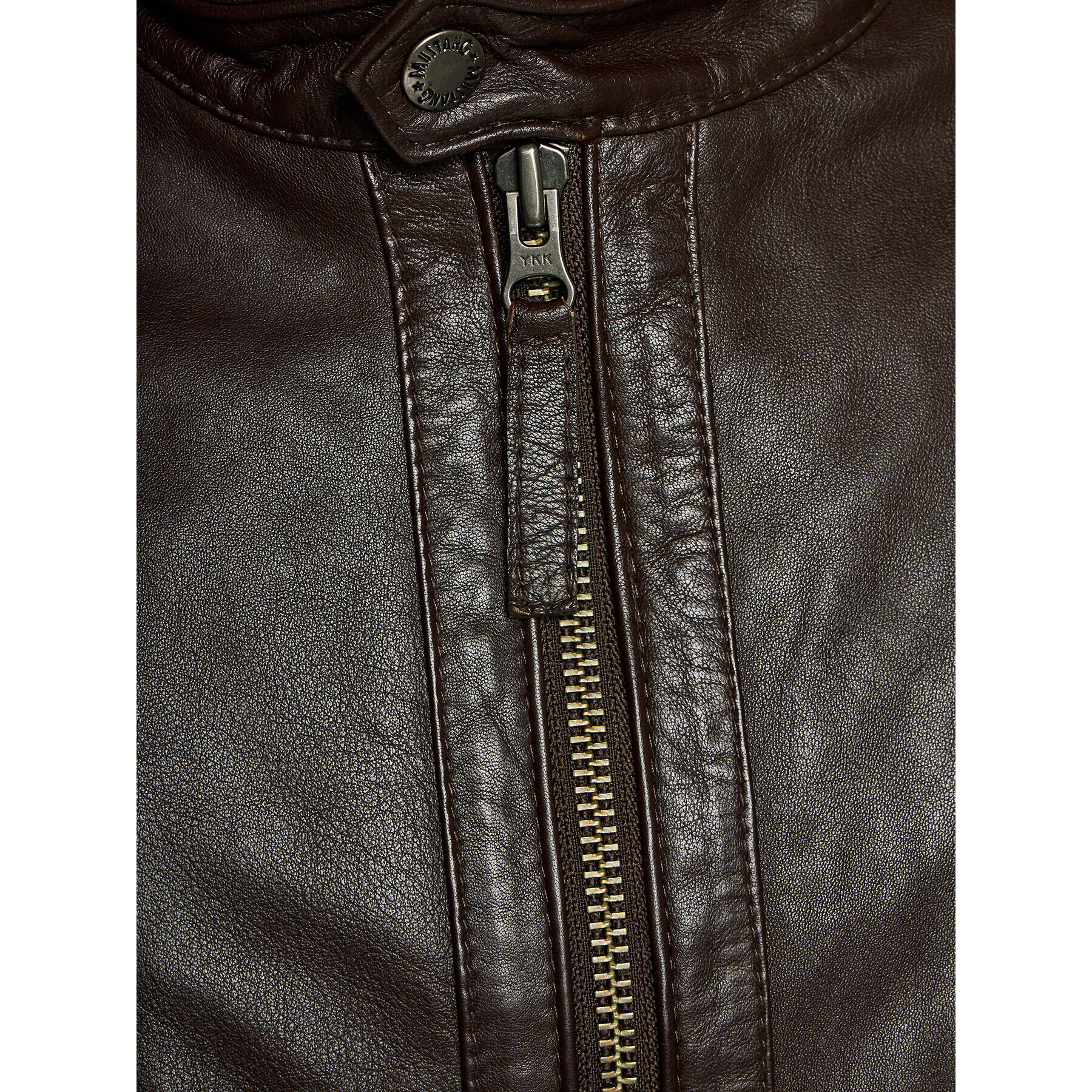 Mustang Кожено яке 9920277 Кафяв Regular Fit - Pepit.bg